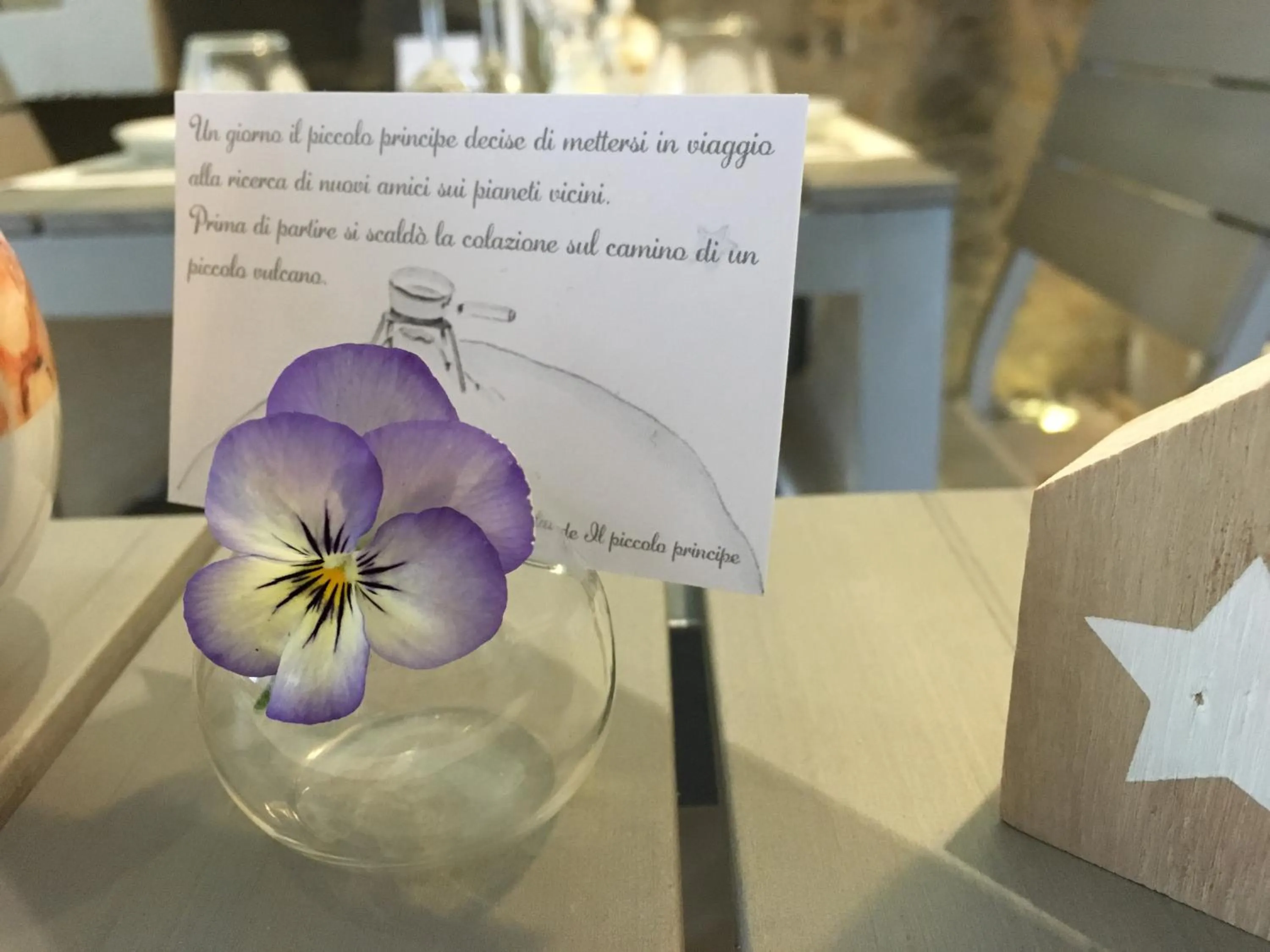 Breakfast in B&B Il Piccolo Principe room and breakfast