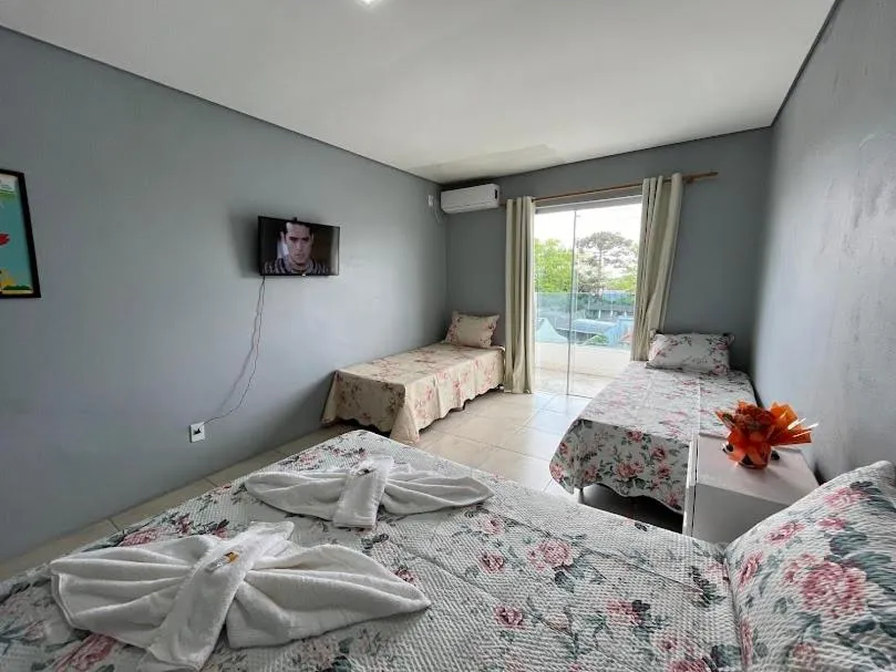 Bed in Hotel Caçula Do Pampa