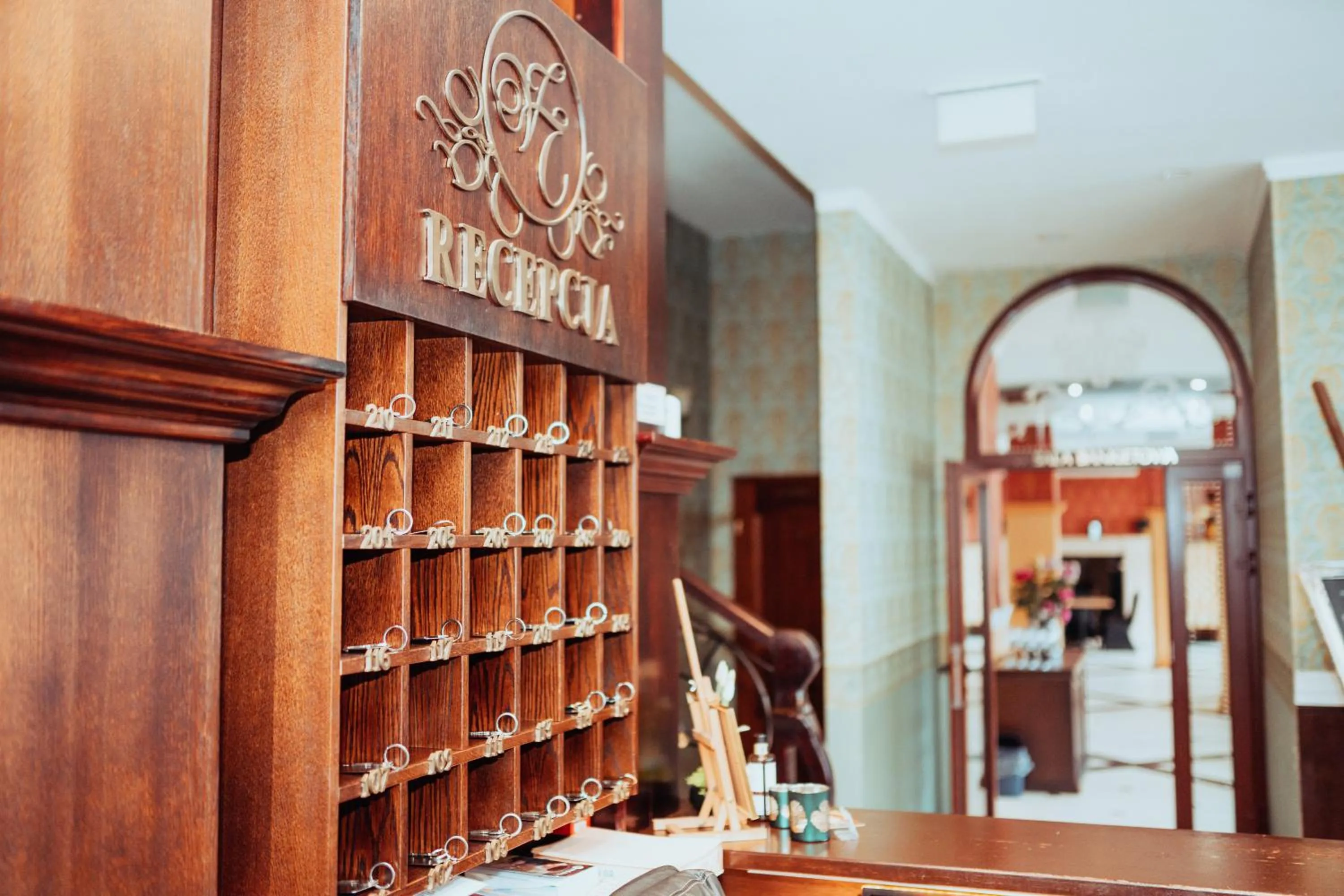 Lobby or reception in Villa Tradycja