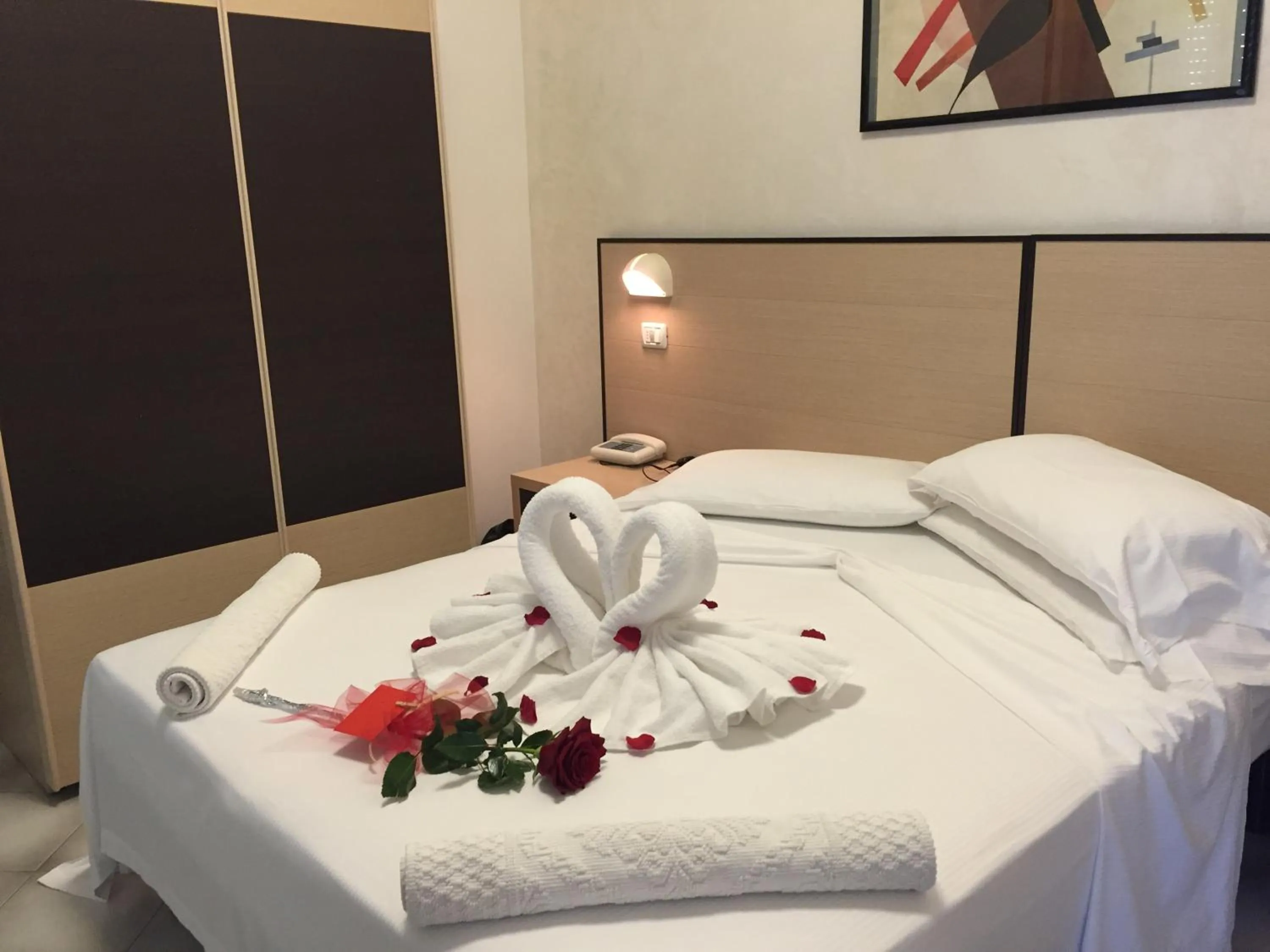 Bed in Hotel Losanna