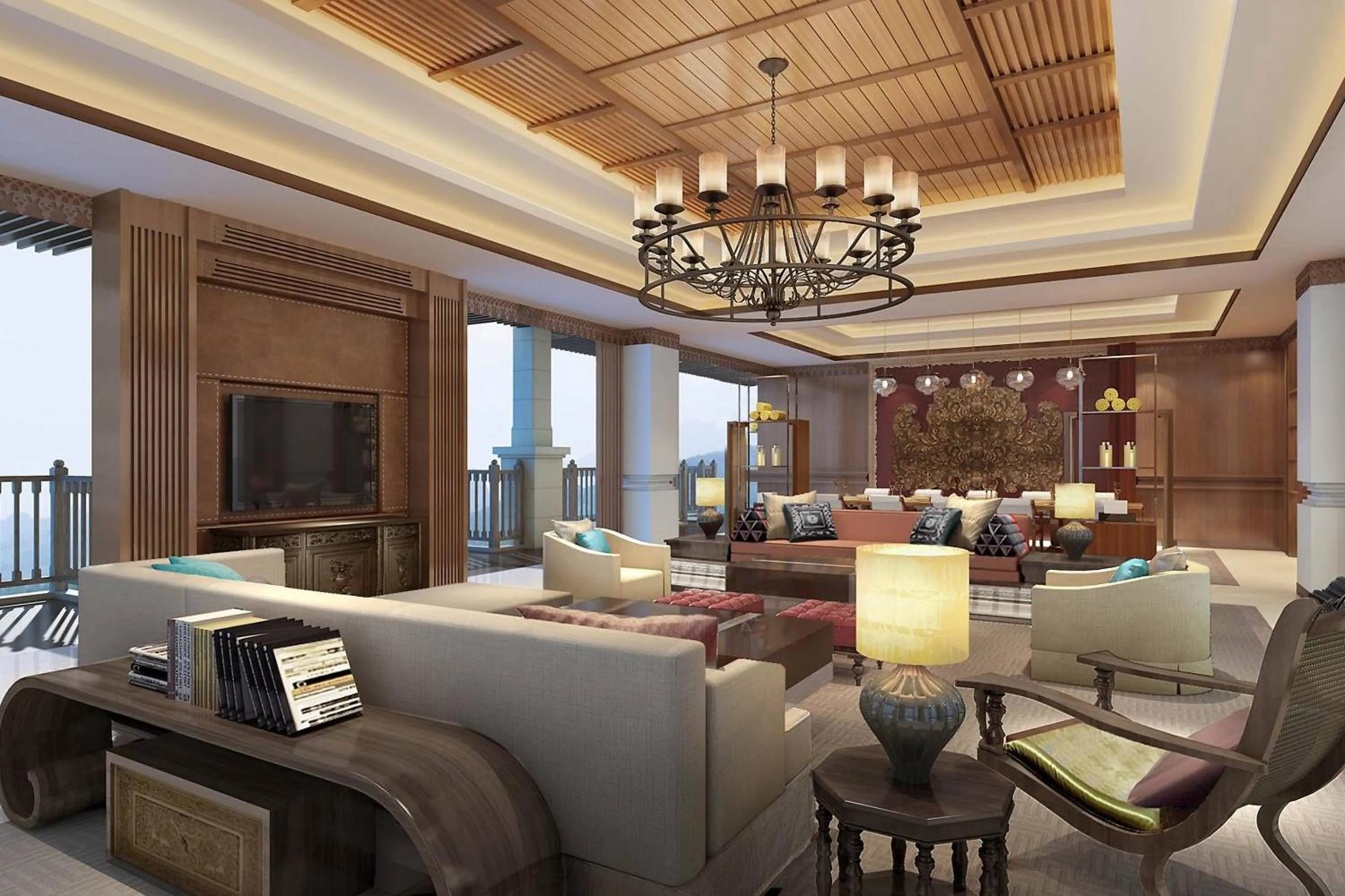 Bedroom in Sheraton Grand Xishuangbanna Hotel