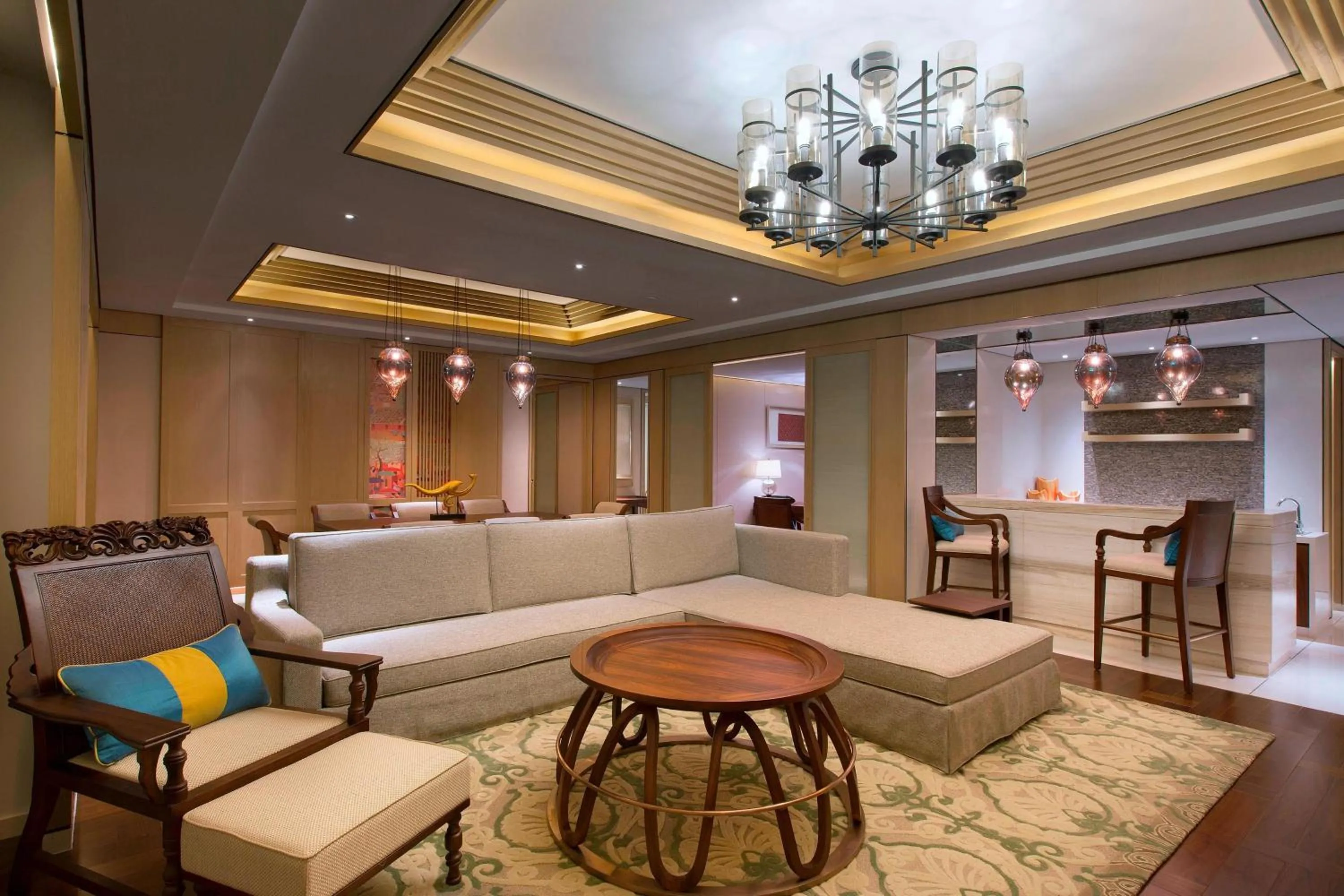 Living room in Sheraton Grand Xishuangbanna Hotel