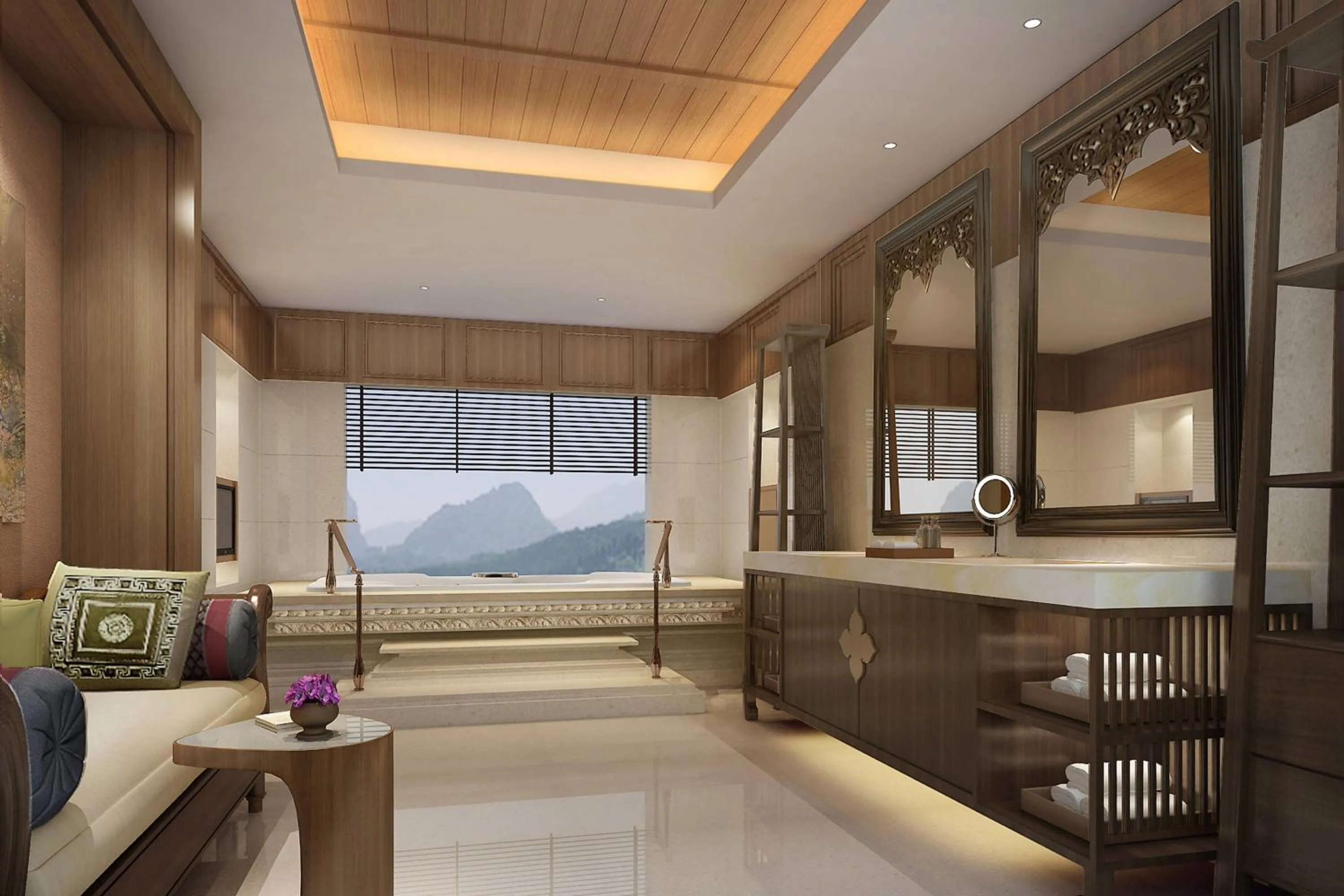 Bathroom in Sheraton Grand Xishuangbanna Hotel