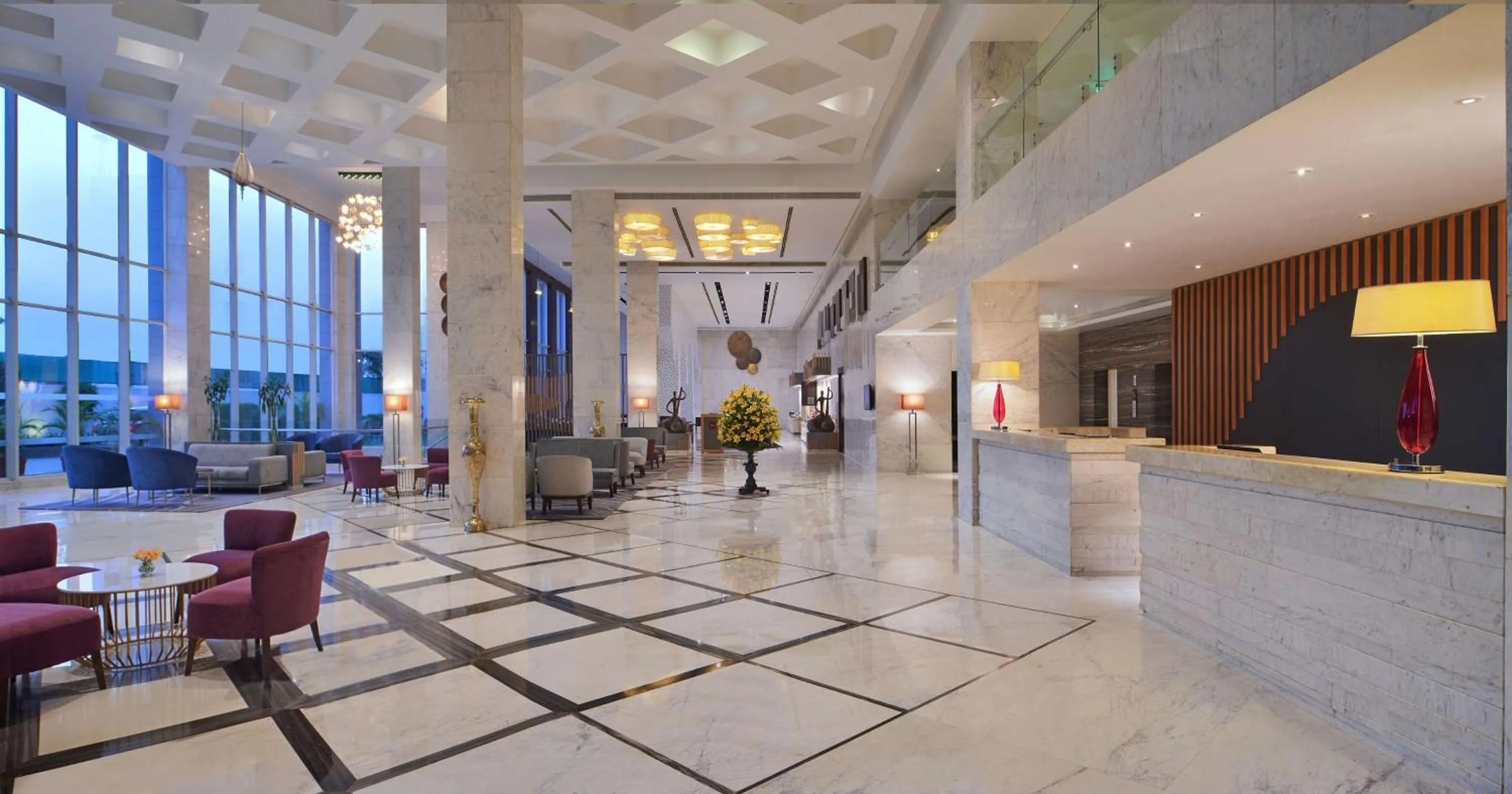 Lobby or reception in Radisson Hotel Agra