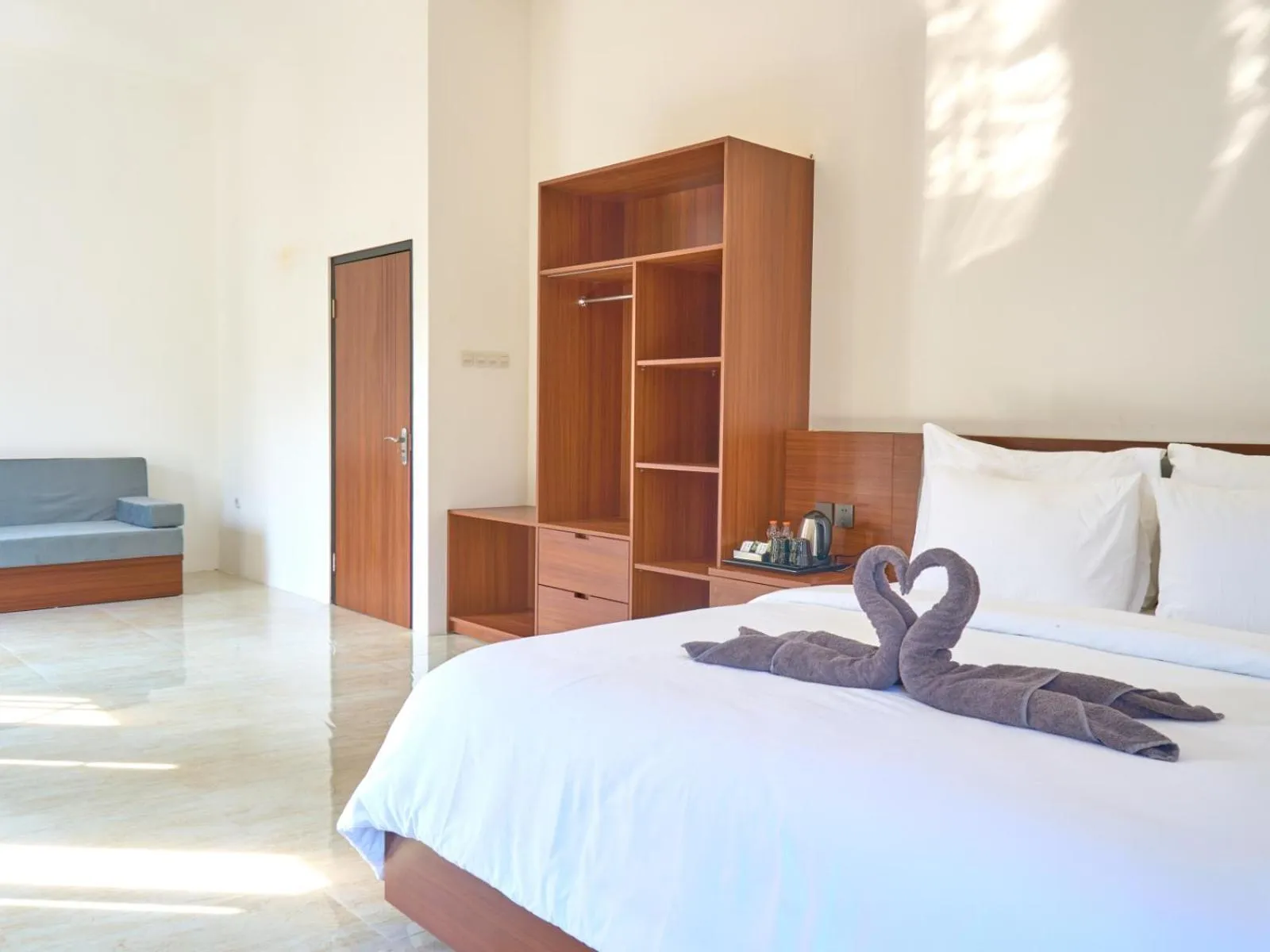 Bed in Sakanti Inn Wonosobo