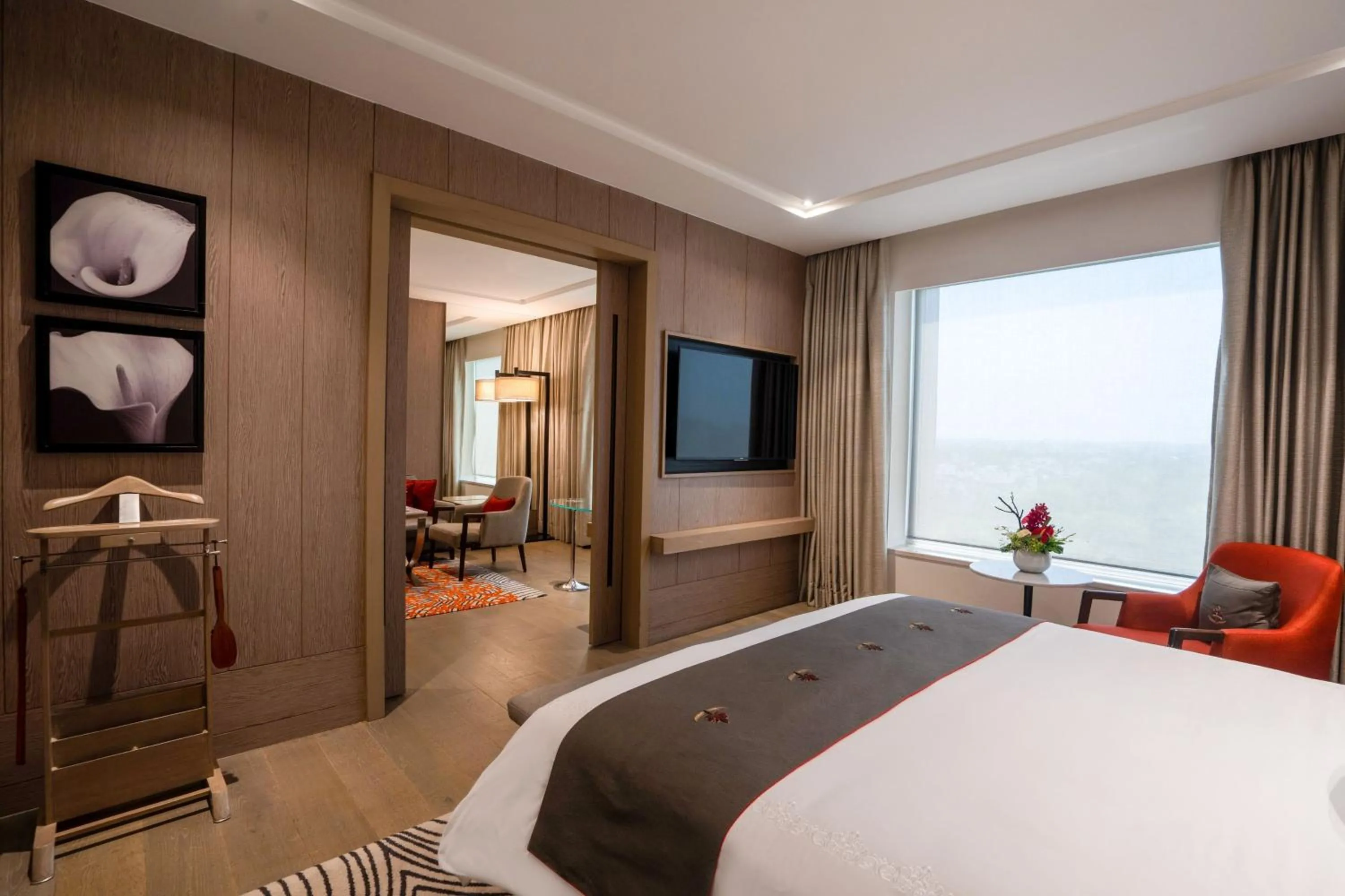 Photo of the whole room, Bed in Sheraton New Delhi Hotel