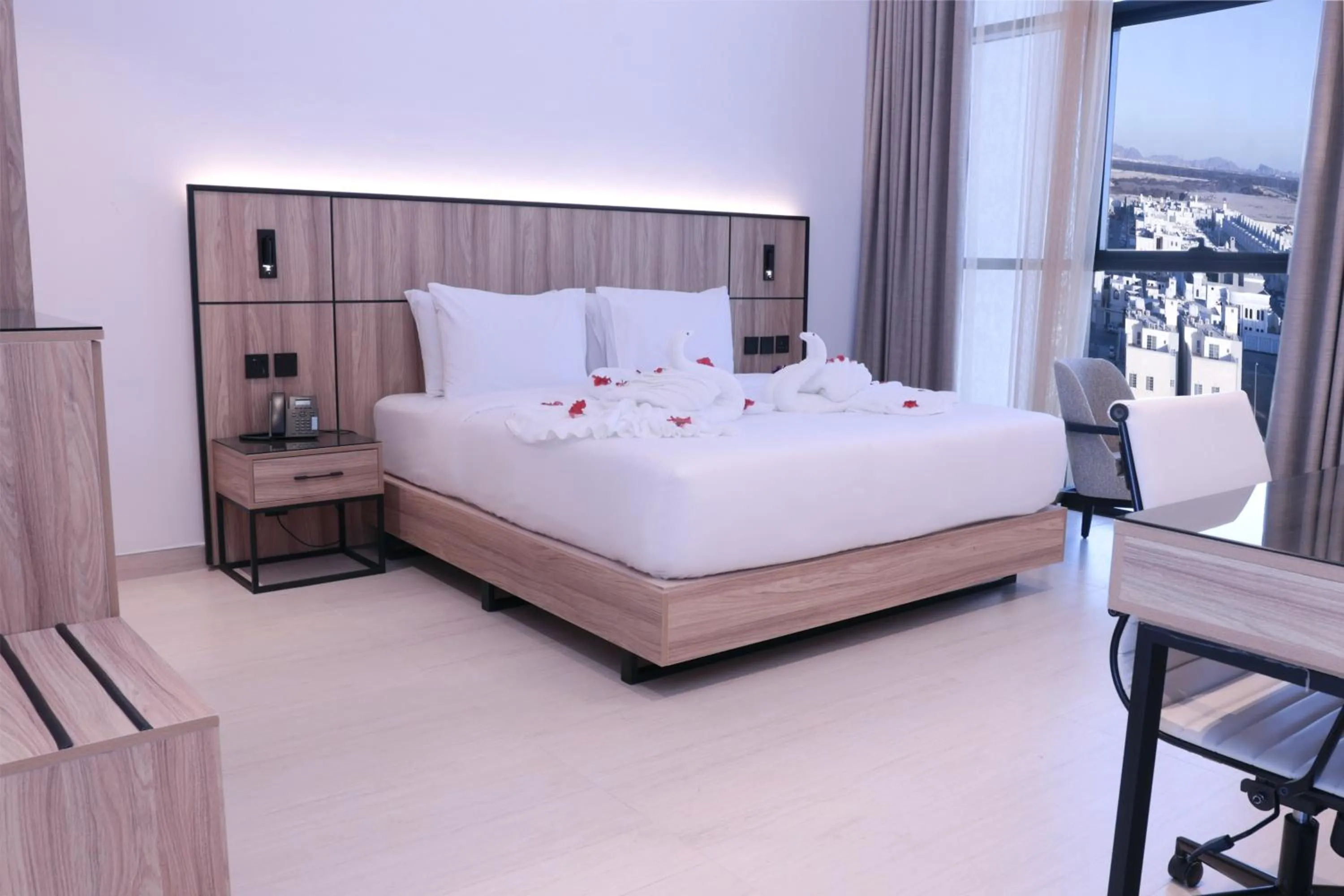 Bed in Hafawah Resort
