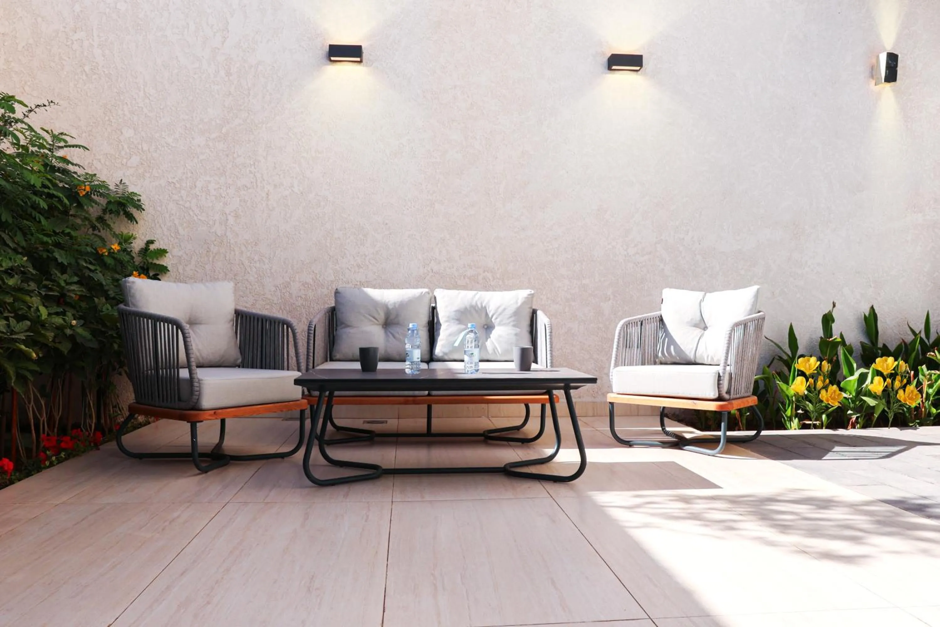 Seating area in Hafawah Resort