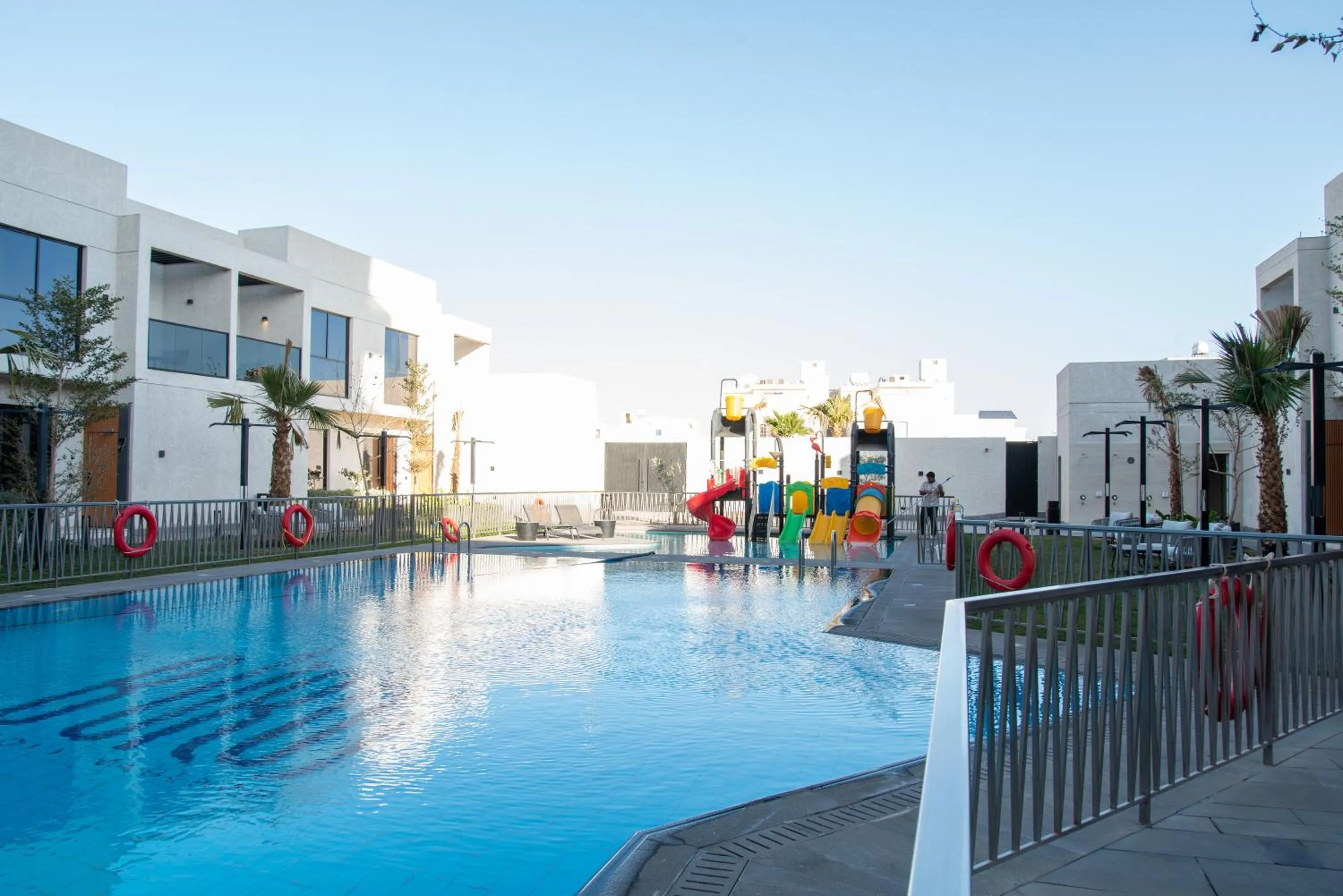 Pool view in Hafawah Resort