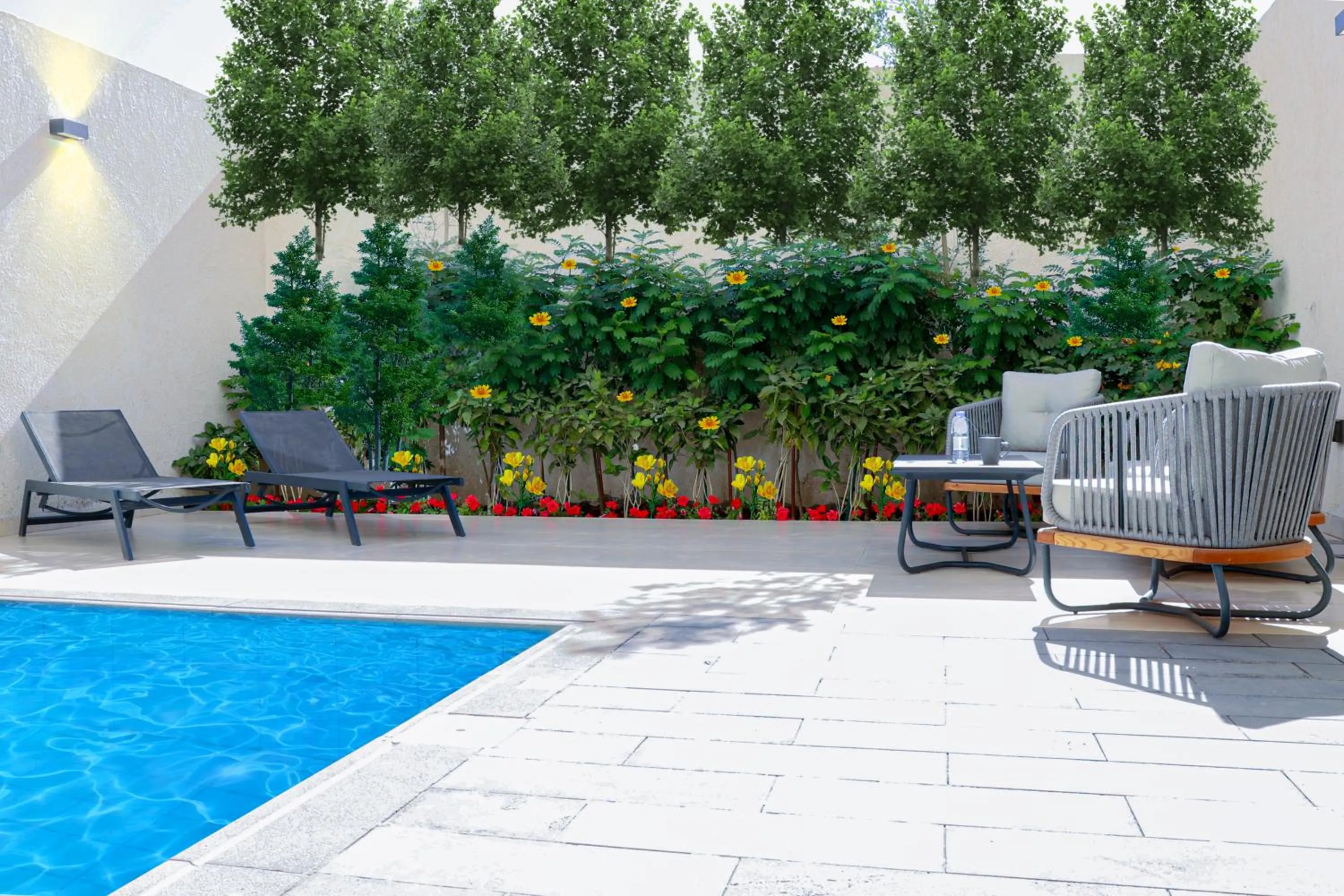 Seating area in Hafawah Resort