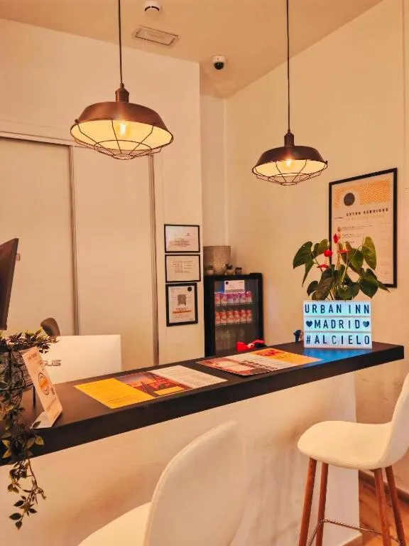 Lobby or reception in Urban Inn Madrid