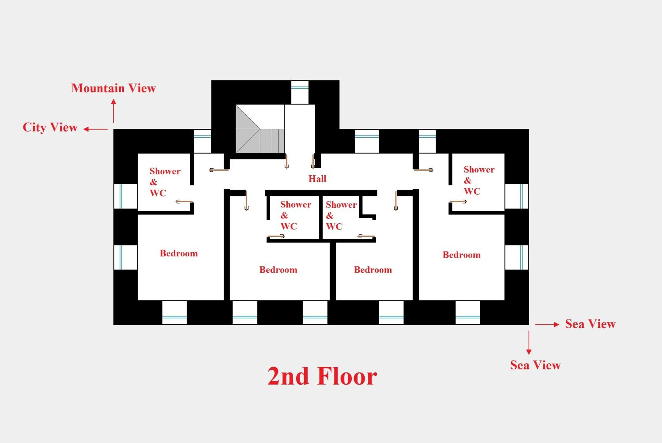 Floor plan in Villa Captain