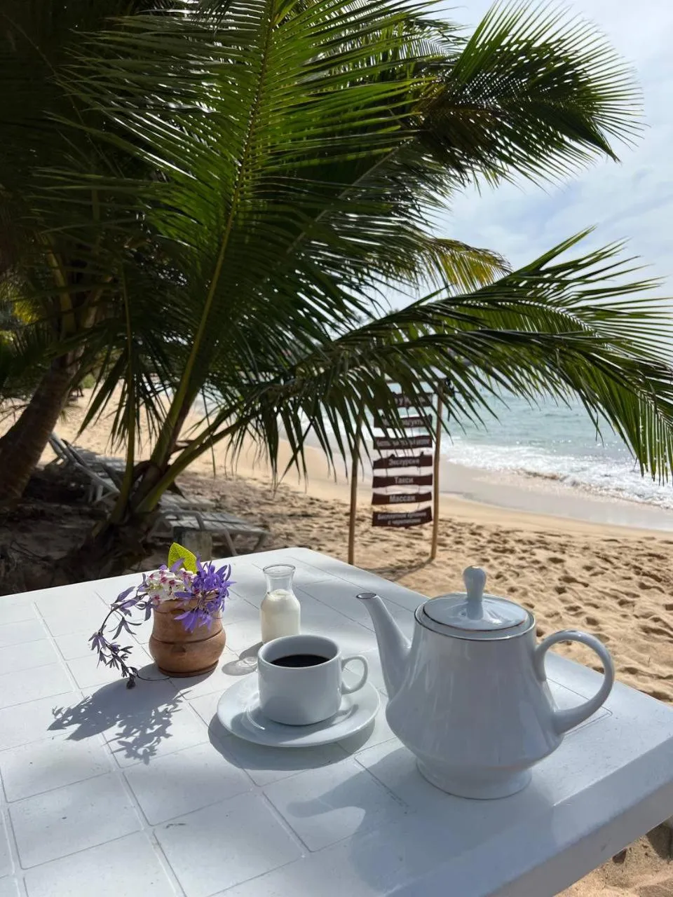 Day in Coconut Palm beach restaurant and rooms