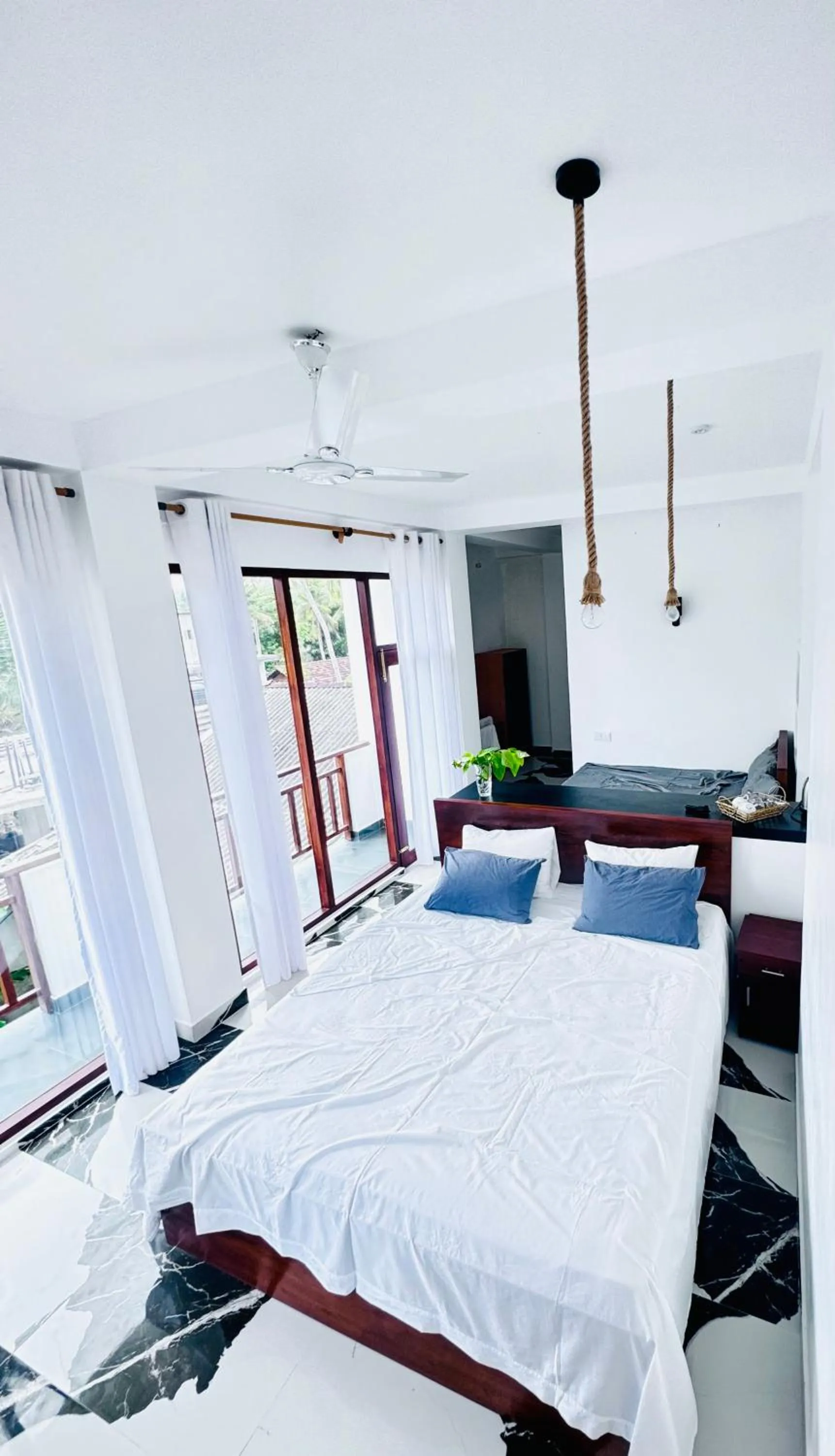 Photo of the whole room, Bed in Coconut Palm beach restaurant and rooms