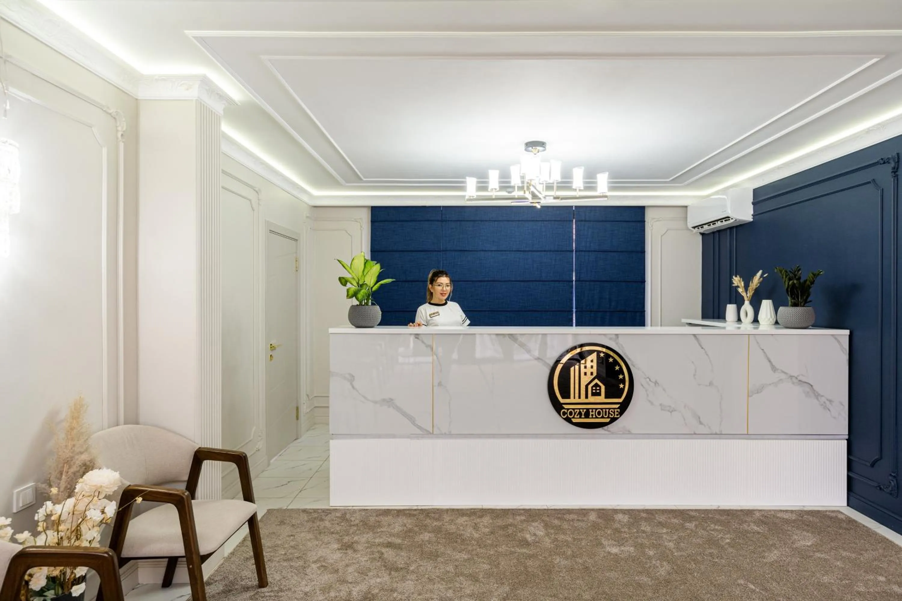 Property building in Cozy Hotel