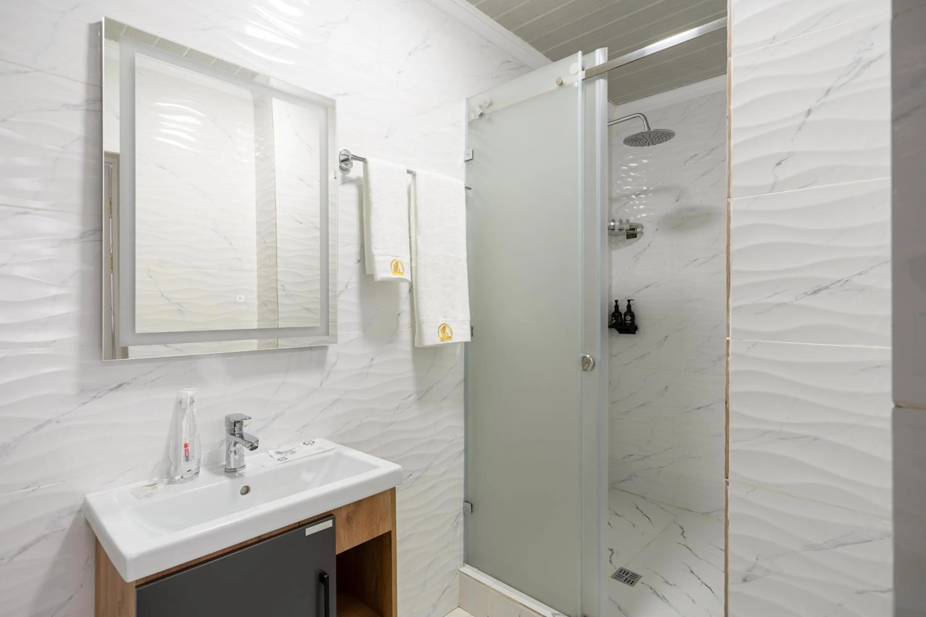 Shower in Cozy Hotel