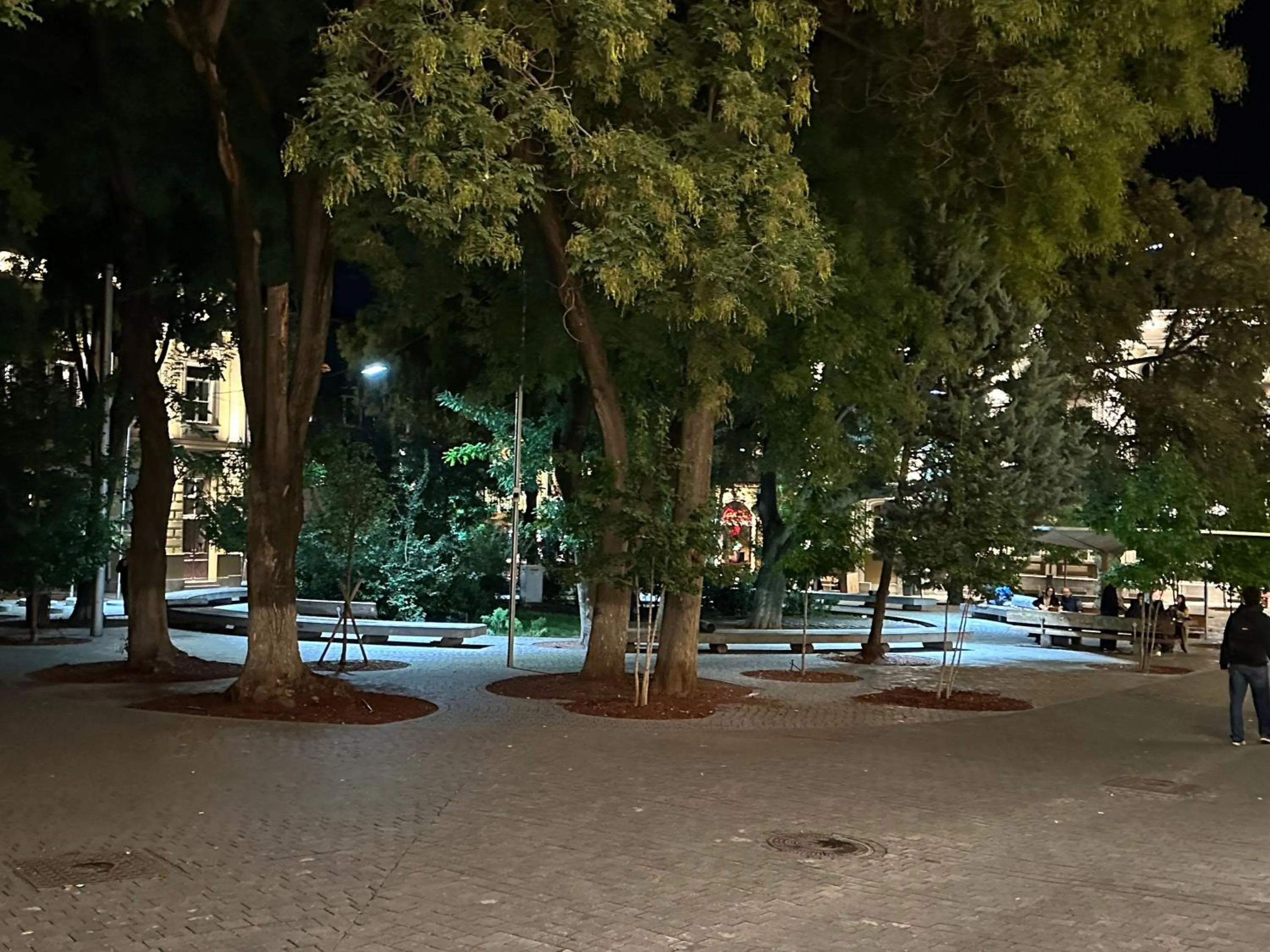 Garden view in Apartment Gudiashvili square