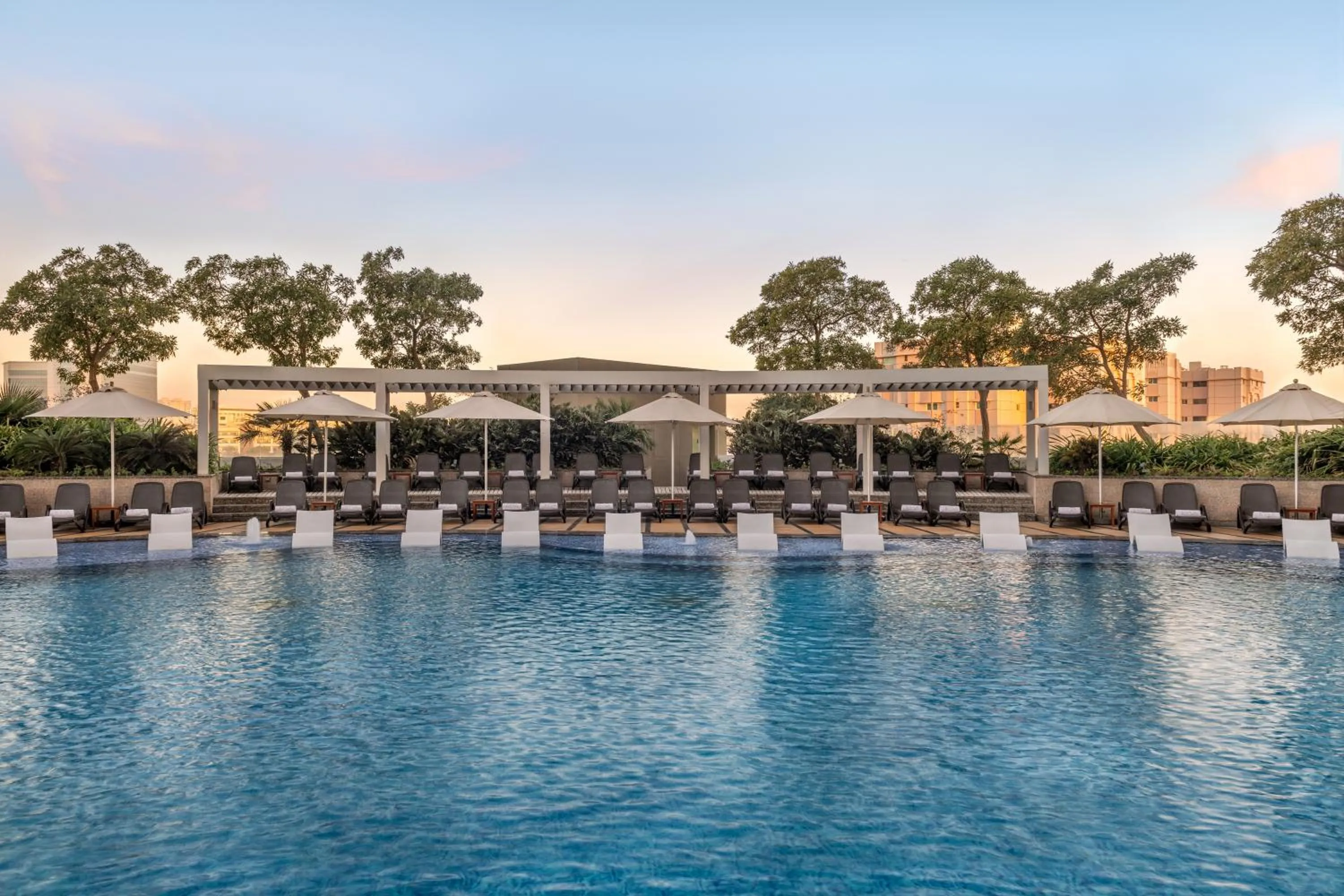 Pool view in Hyatt Regency Dubai Creek Heights