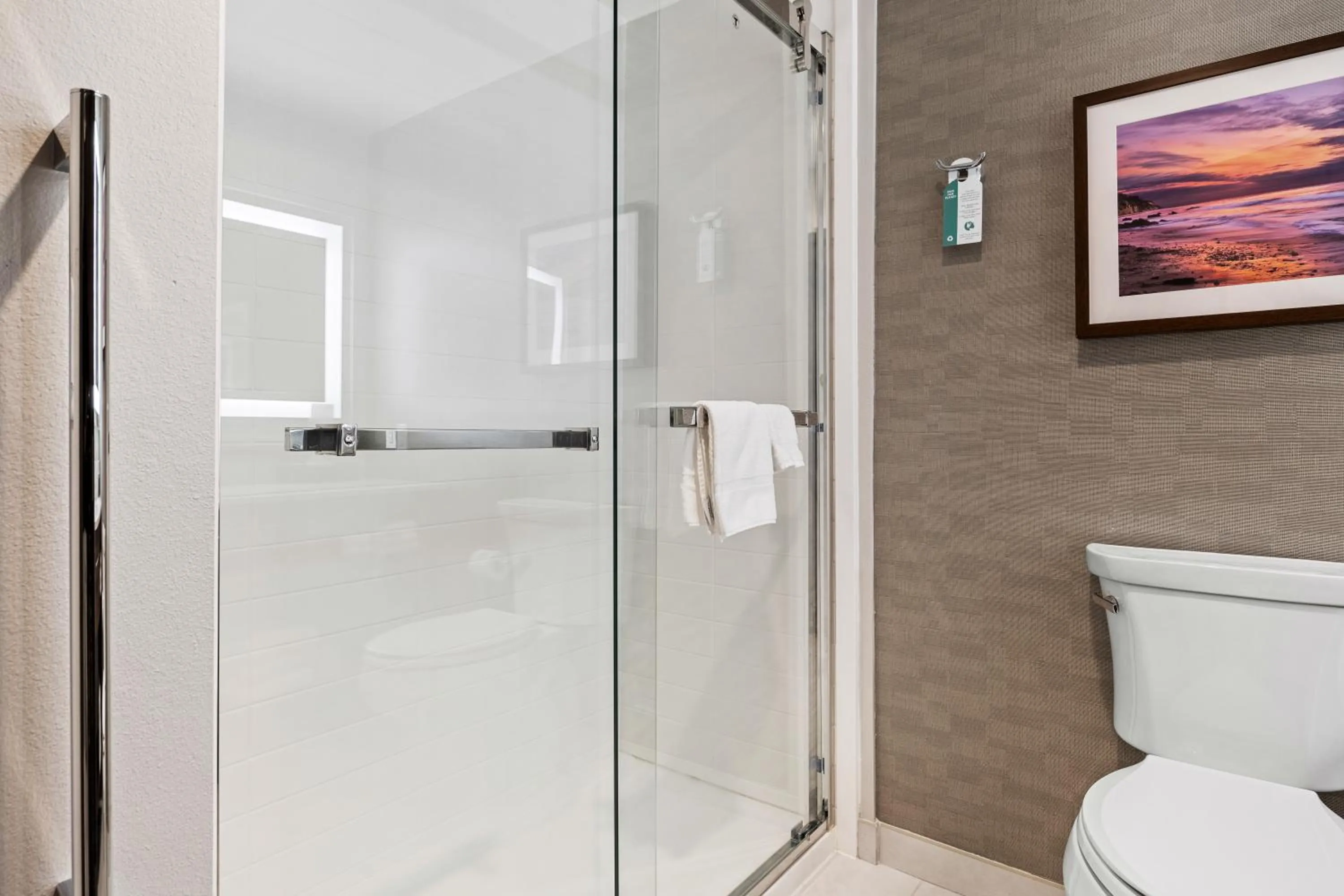 Shower in La Quinta Inn & Suites by Wyndham La Habra