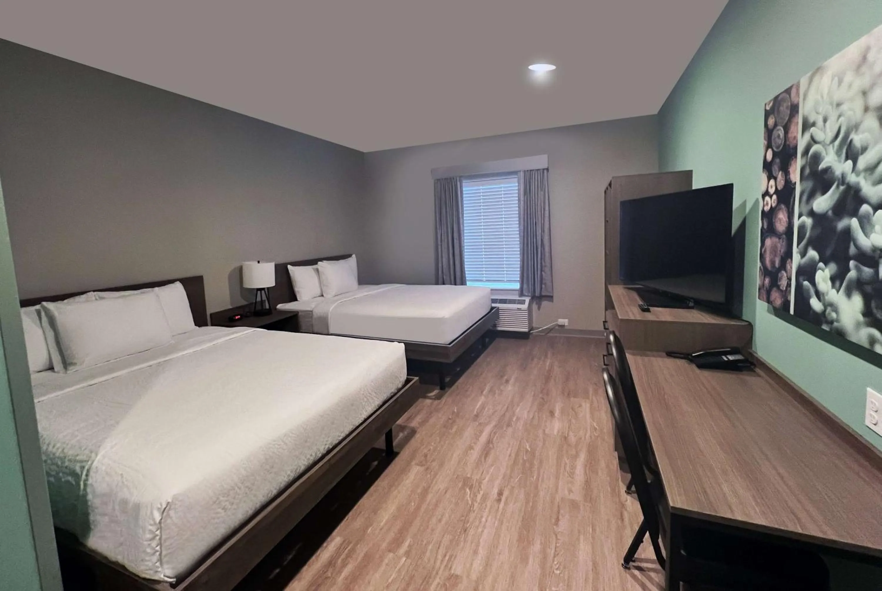 Photo of the whole room, Bed in ECHO Suites Extended Stay by Wyndham Indianapolis AmeriPlex