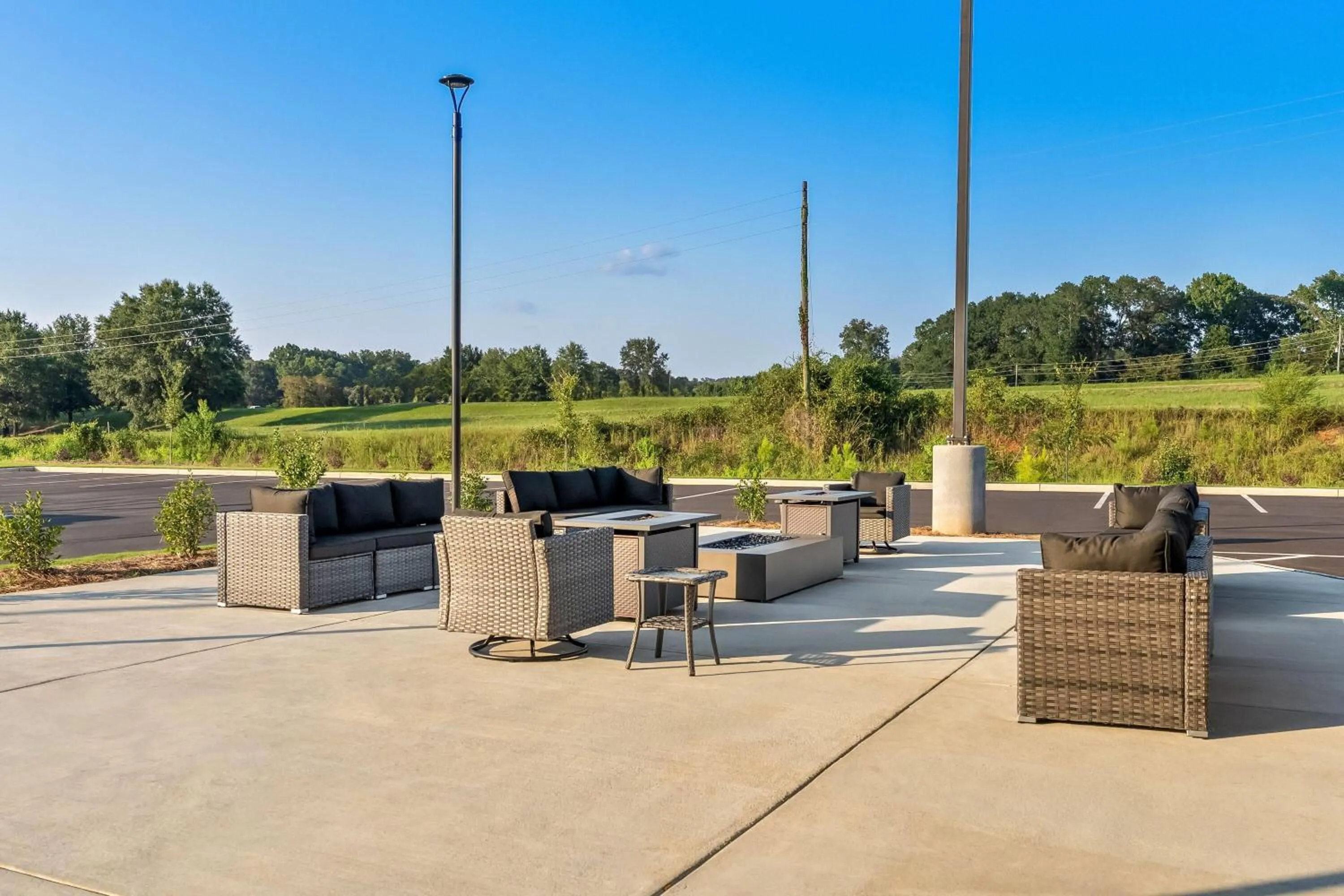 Patio in Microtel Inn & Suites by Wyndham Prattville Montgomery