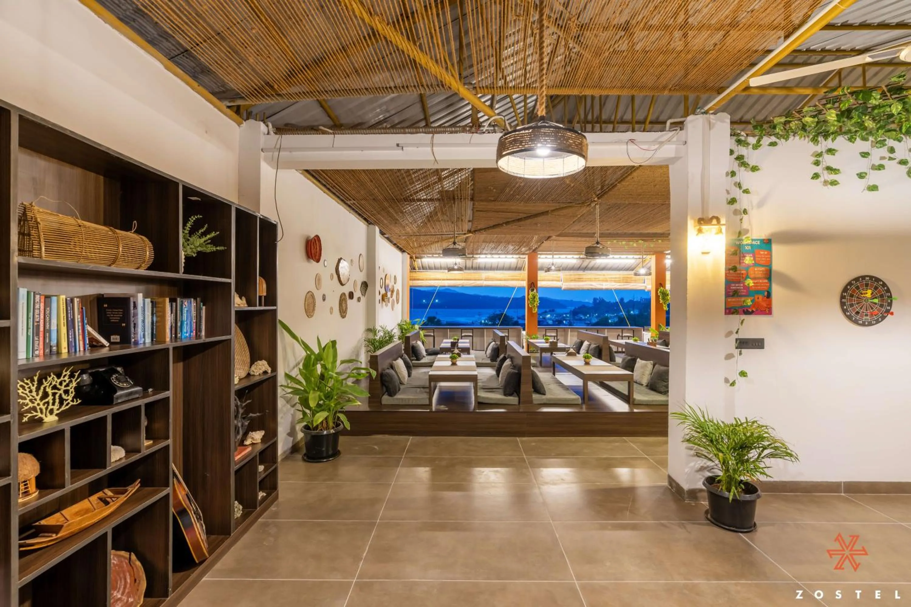 Library in Zostel Port Blair