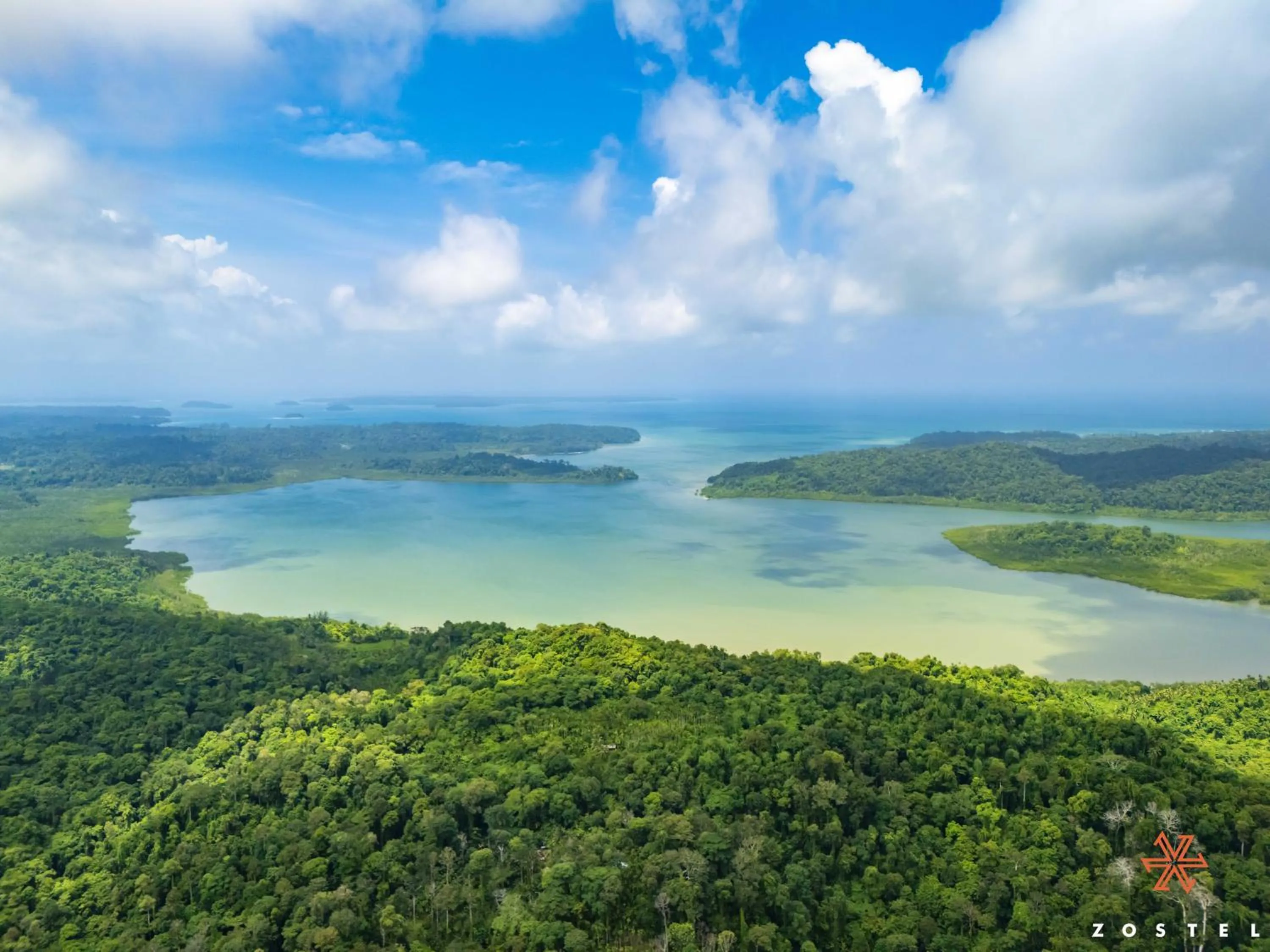 Bird's eye view in Zostel Port Blair