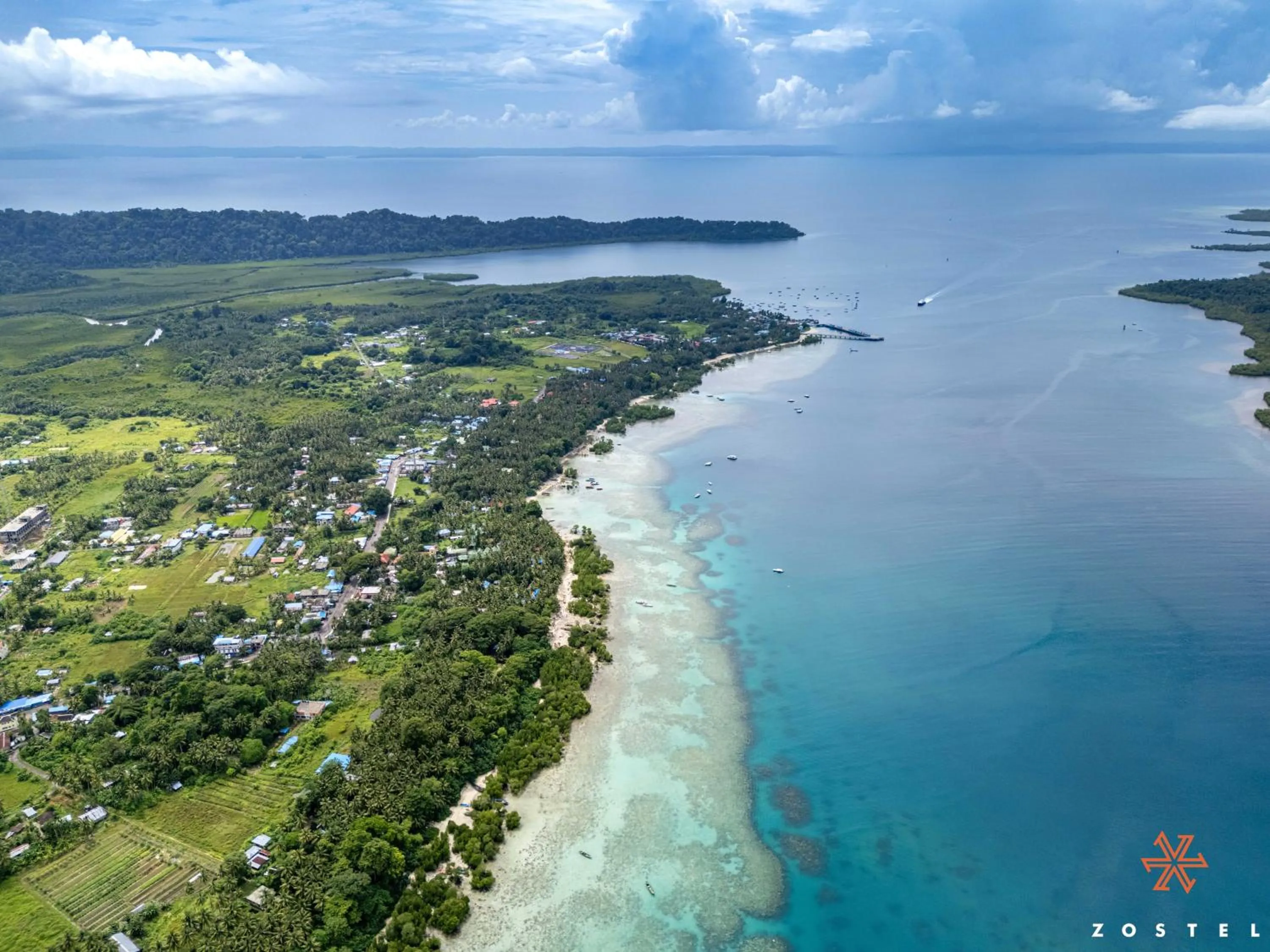 Sea view in Zostel Port Blair