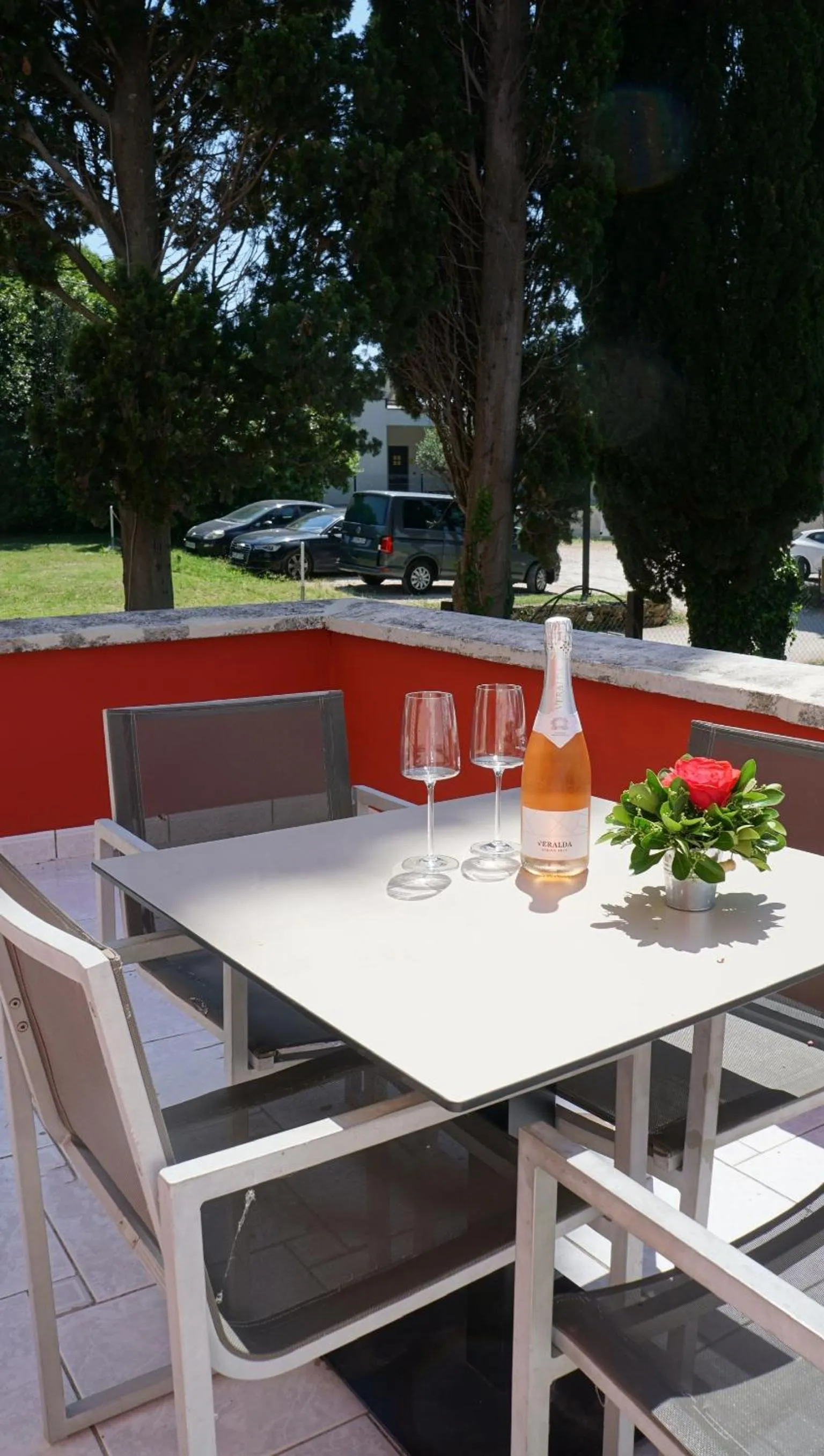 Seating area in Villa Valdepian Apartments