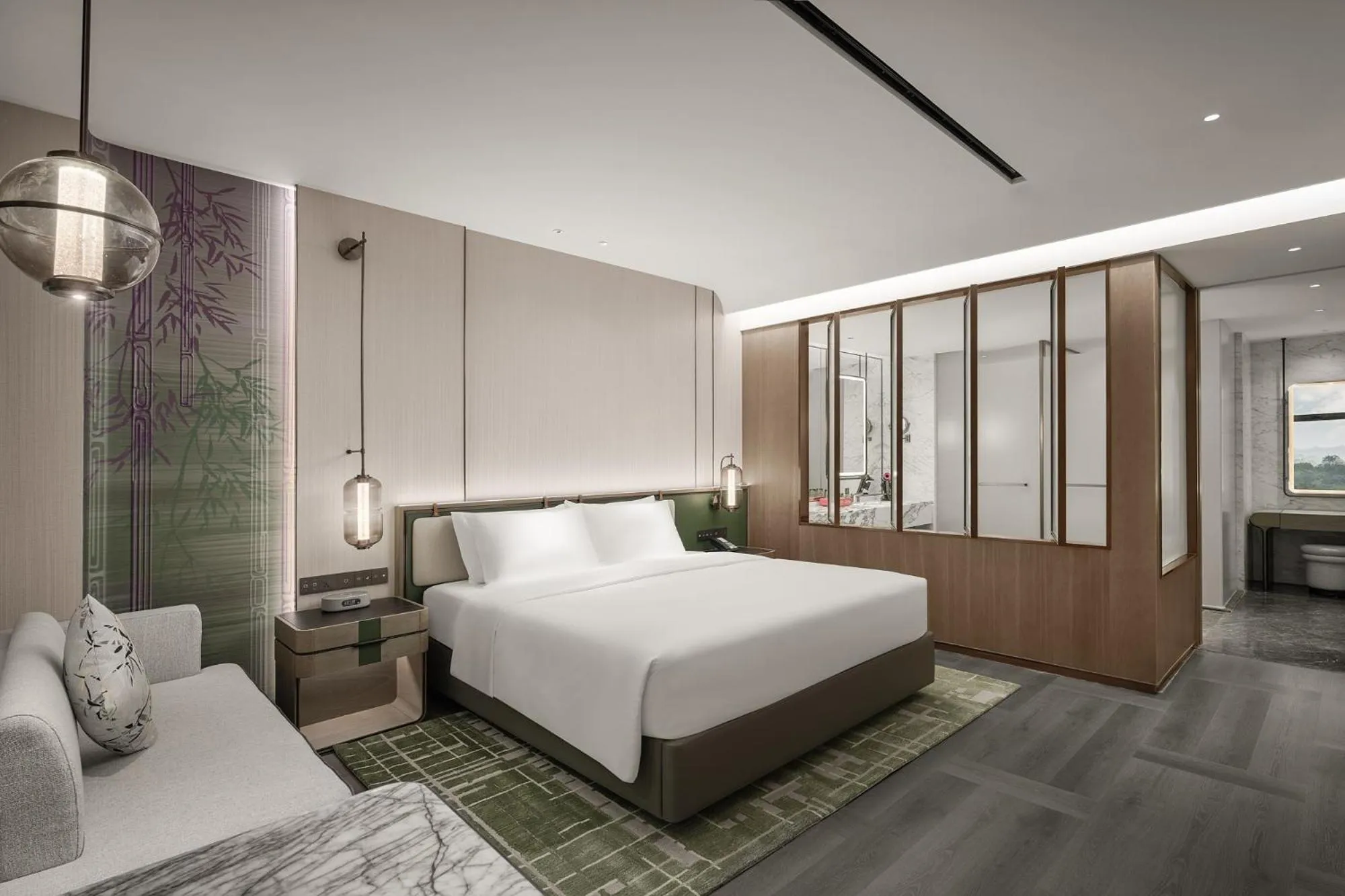 Bedroom, Bed in HUALUXE Chongqing Science Hall