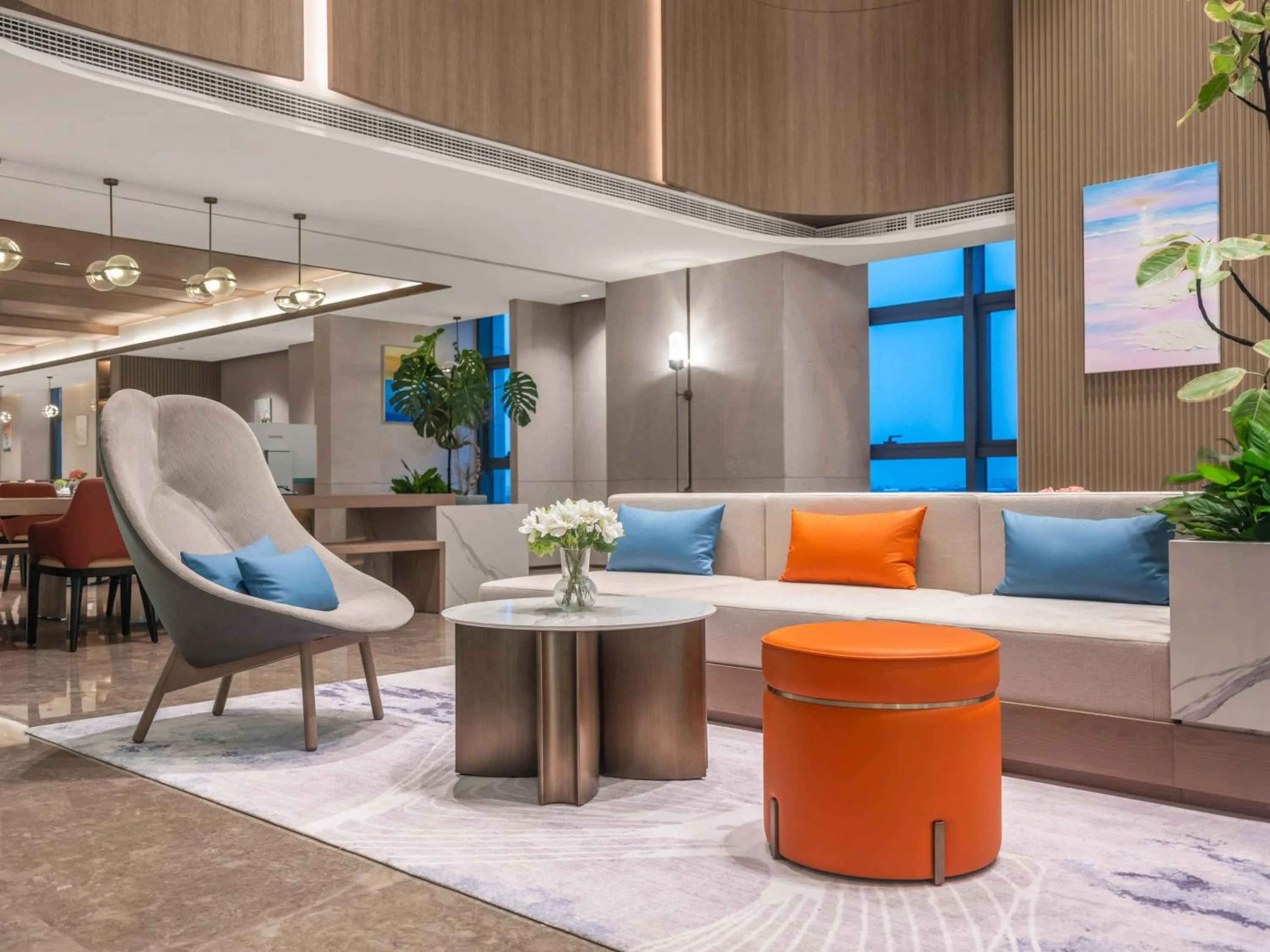 Lobby or reception in Holiday Inn Express Wuxi Xishan by IHG
