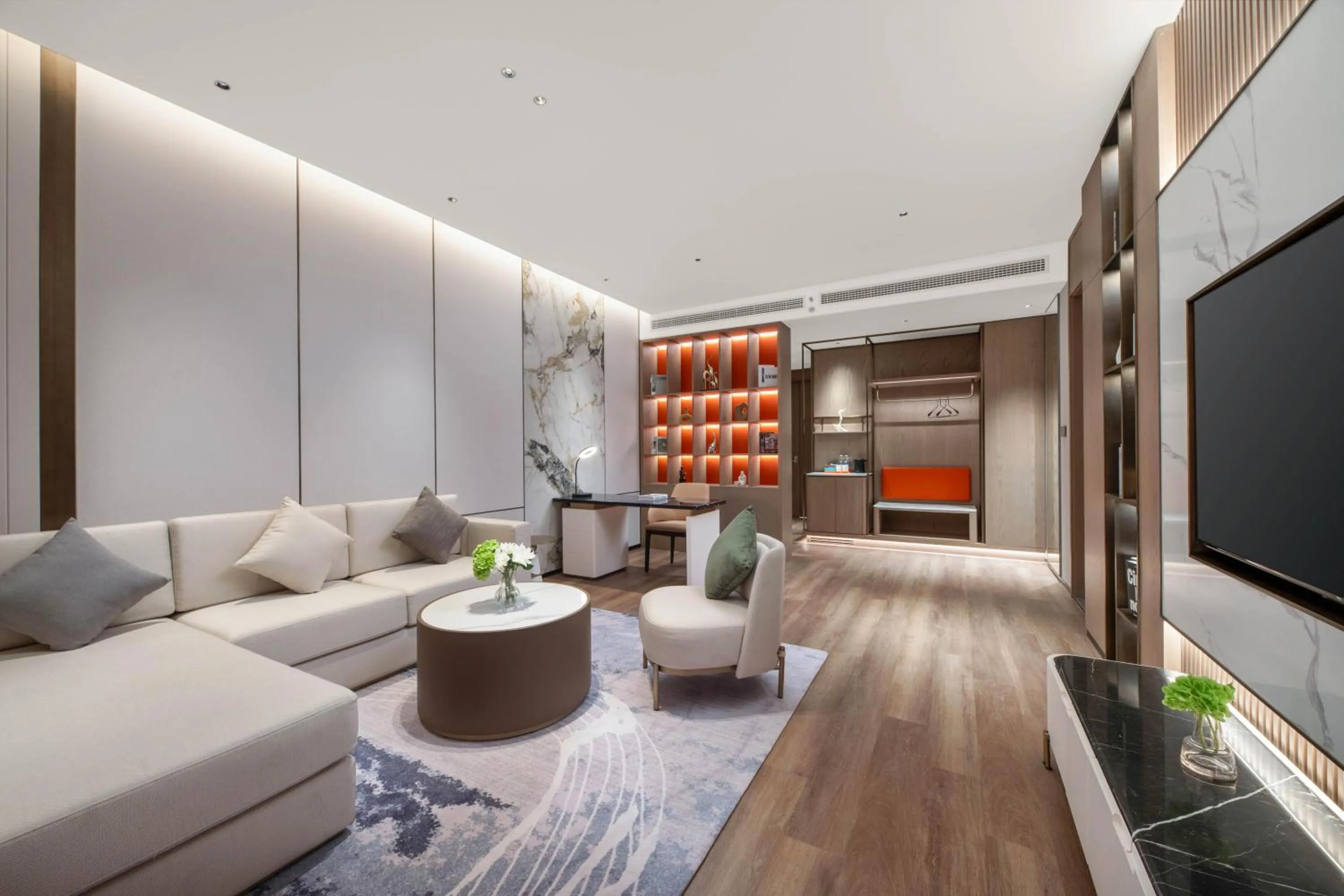 Living room in Holiday Inn Express Wuxi Xishan by IHG
