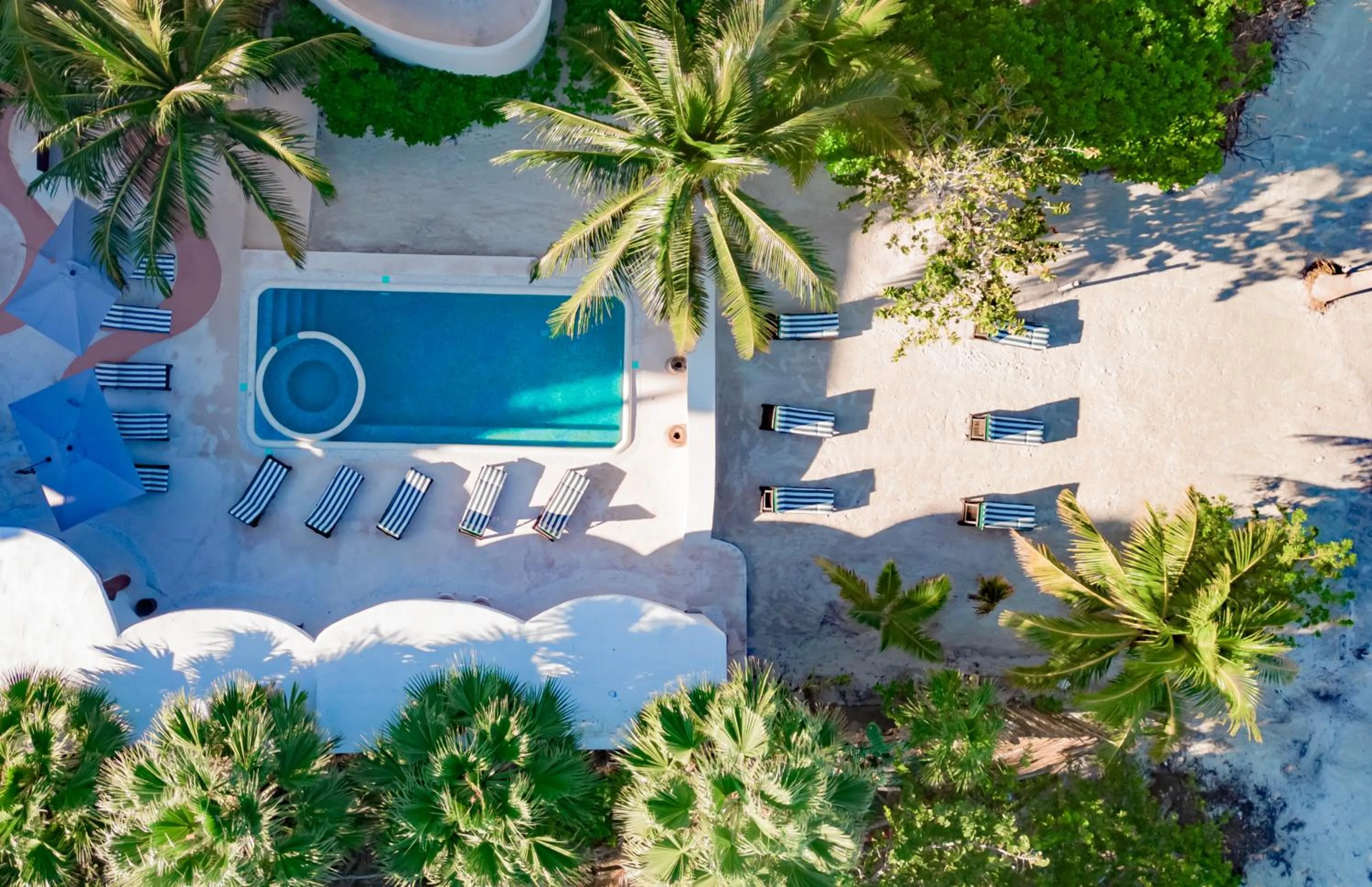 Pool view in Beachfront Hotel Boutique DK