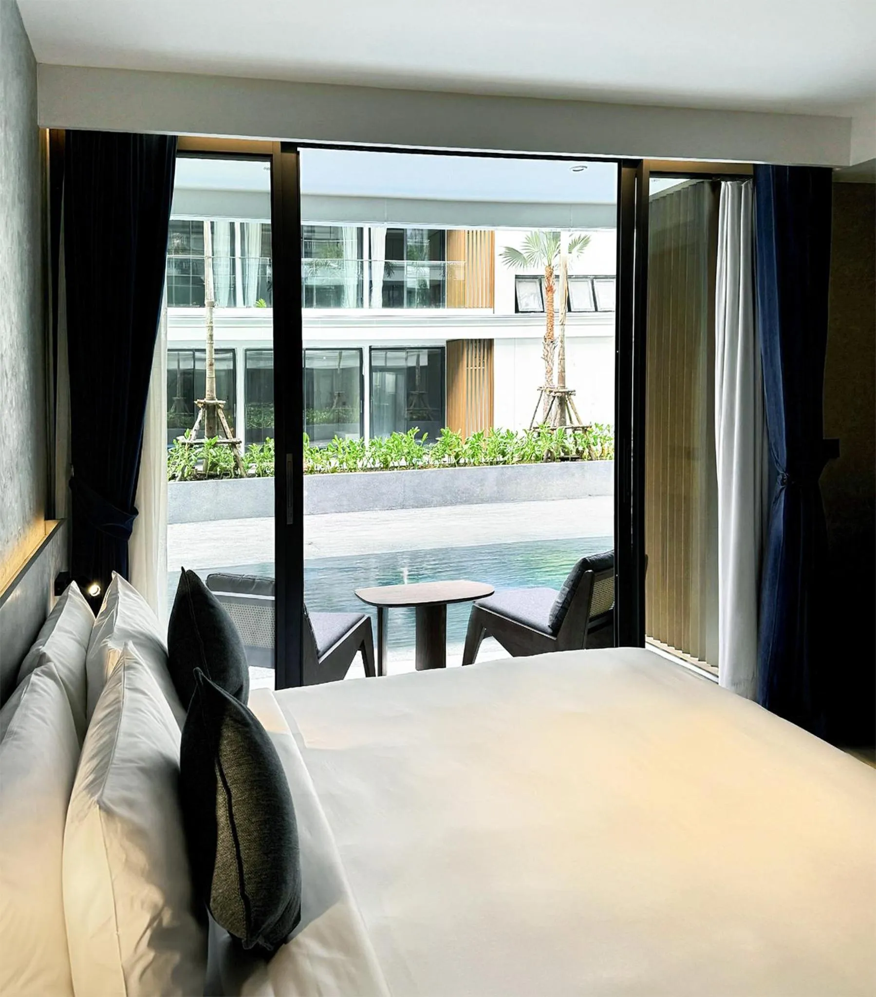 View (from property/room), Bed in Kora Beach Resort Phuket