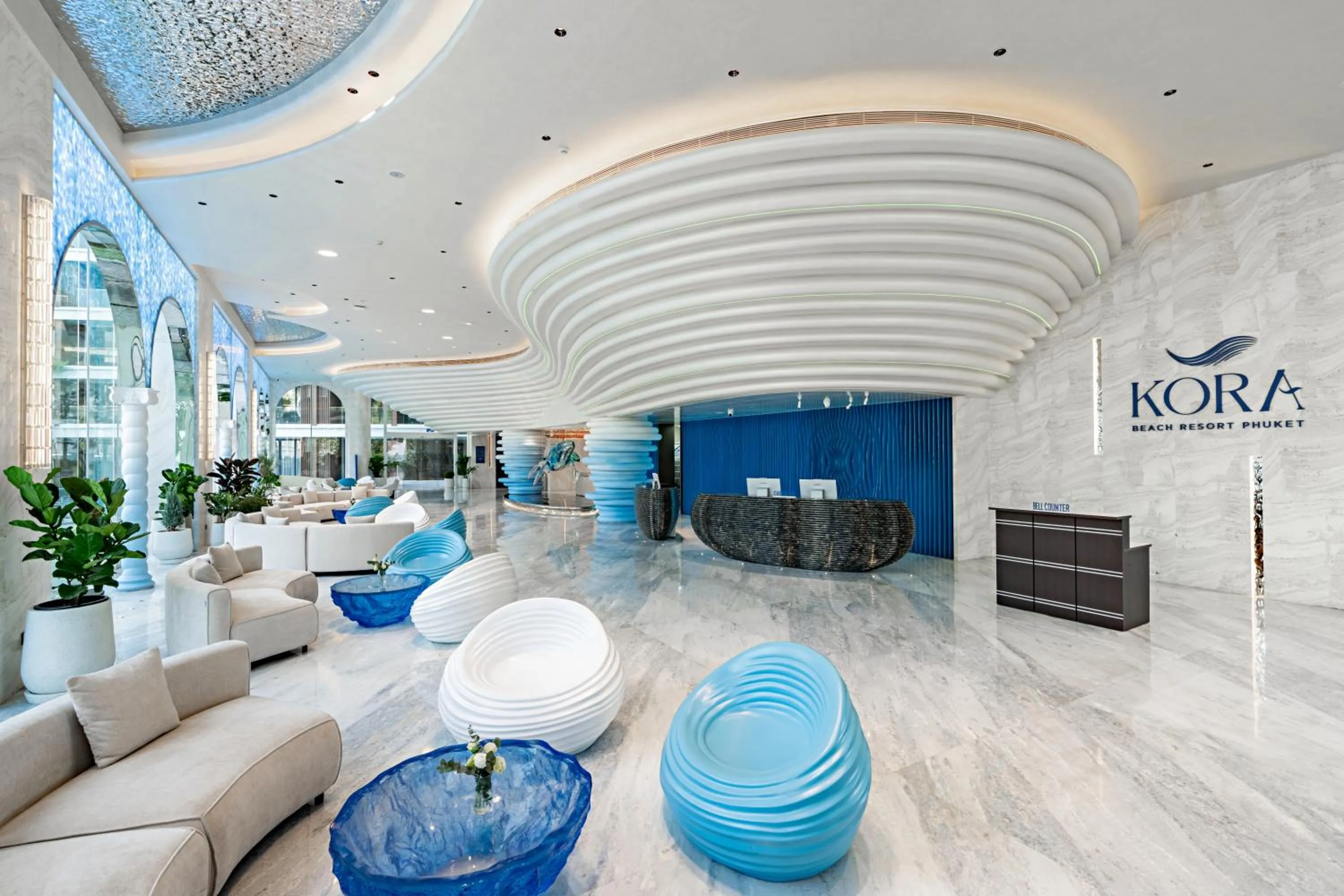 Lobby or reception in Kora Beach Resort Phuket