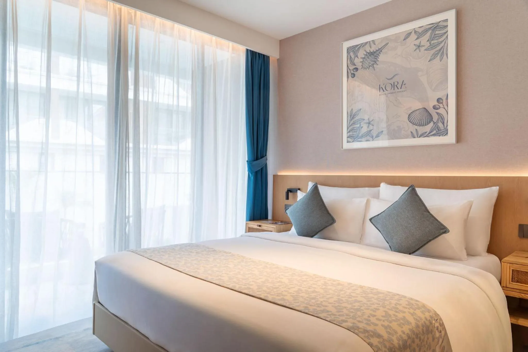 Bed in Kora Beach Resort Phuket