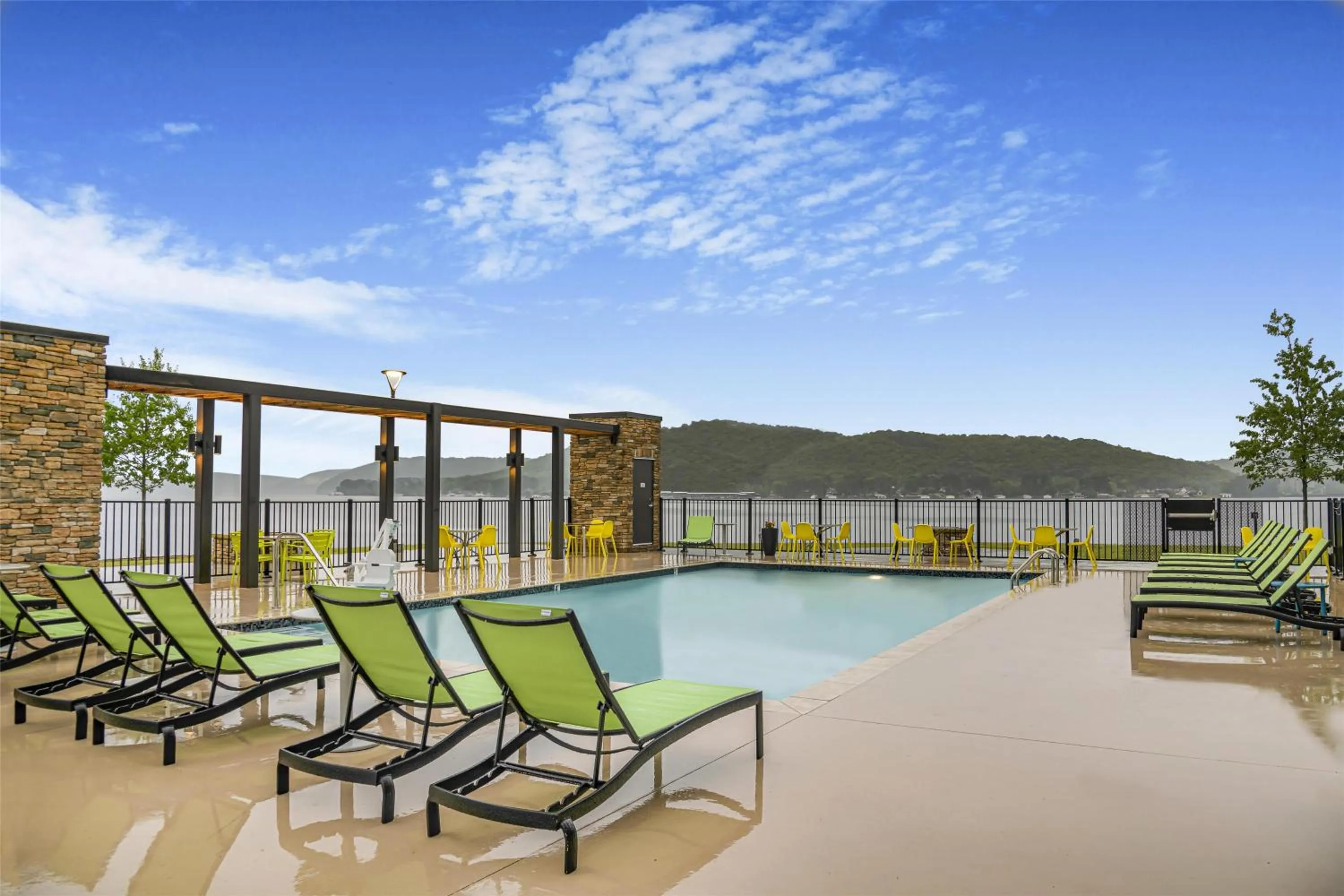 Pool view in Home2 Suites By Hilton Guntersville