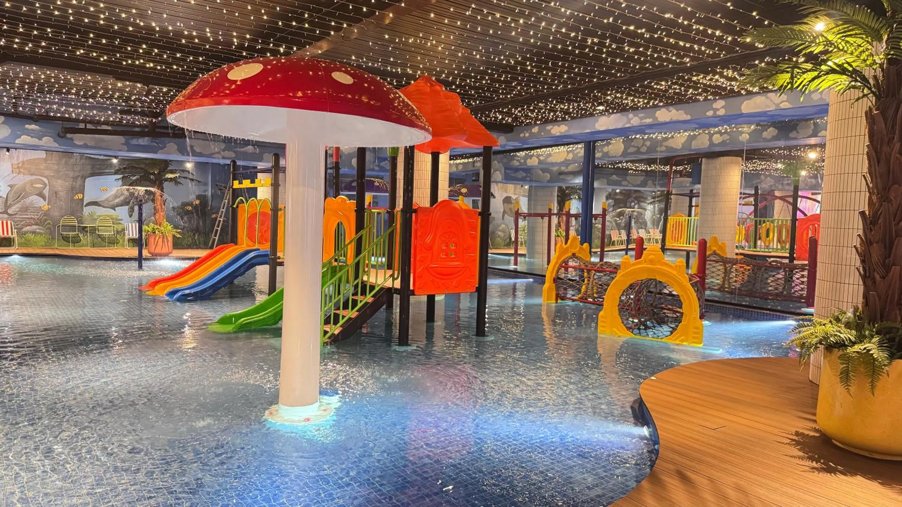 Aqua park in Yellow Bee Resort Cililitan