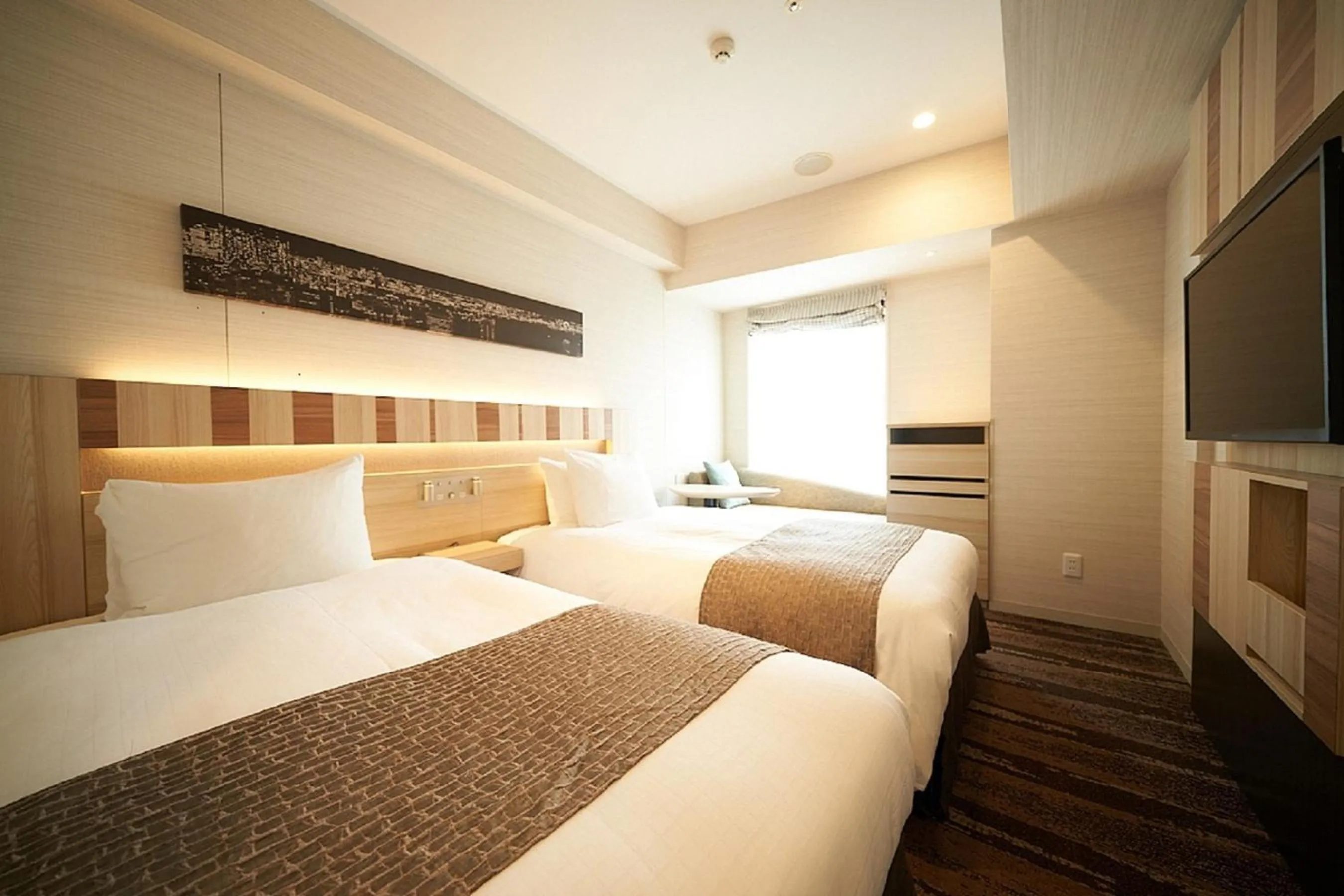 Bed in Hotel Sunroute Ginza