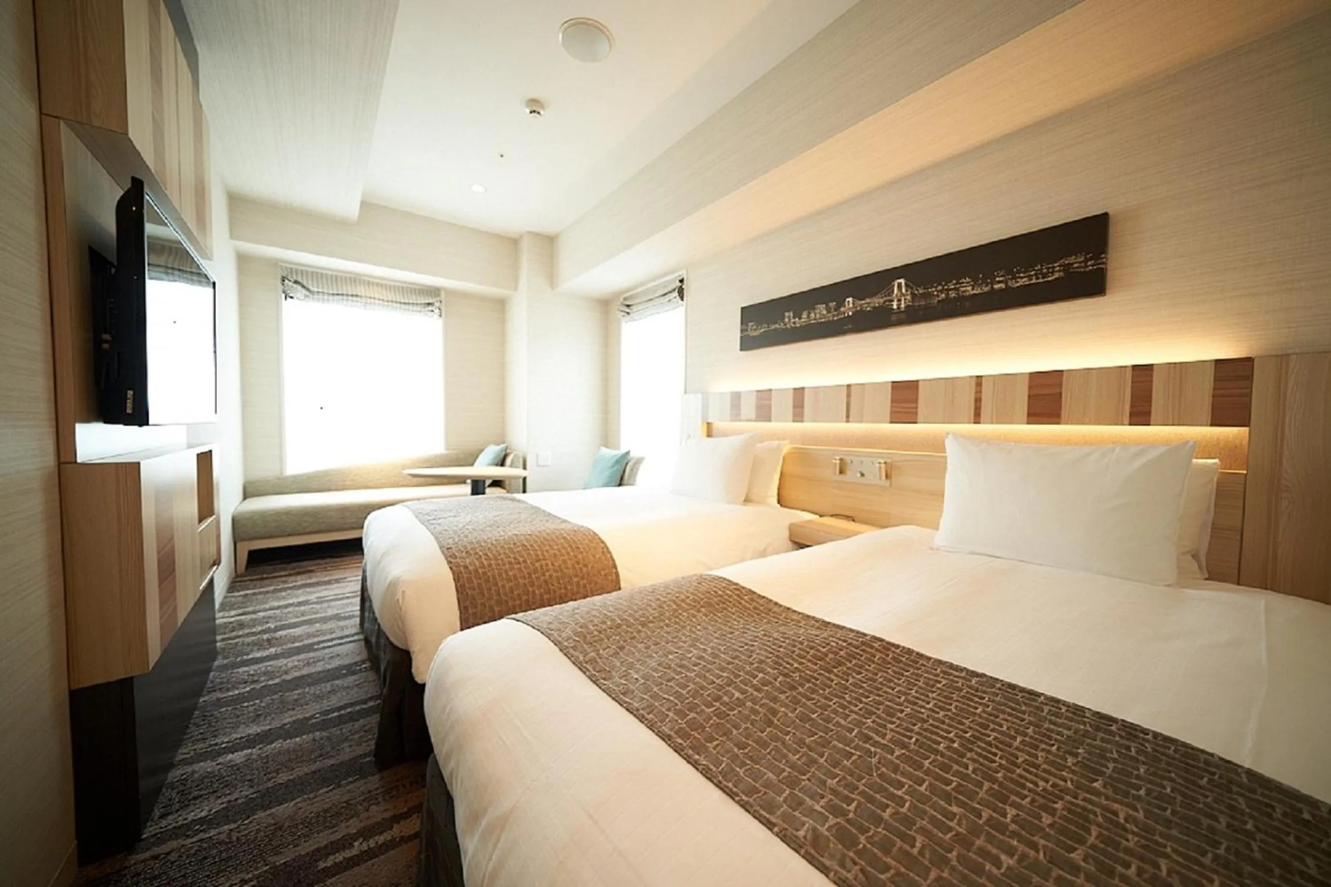 Bed in Hotel Sunroute Ginza