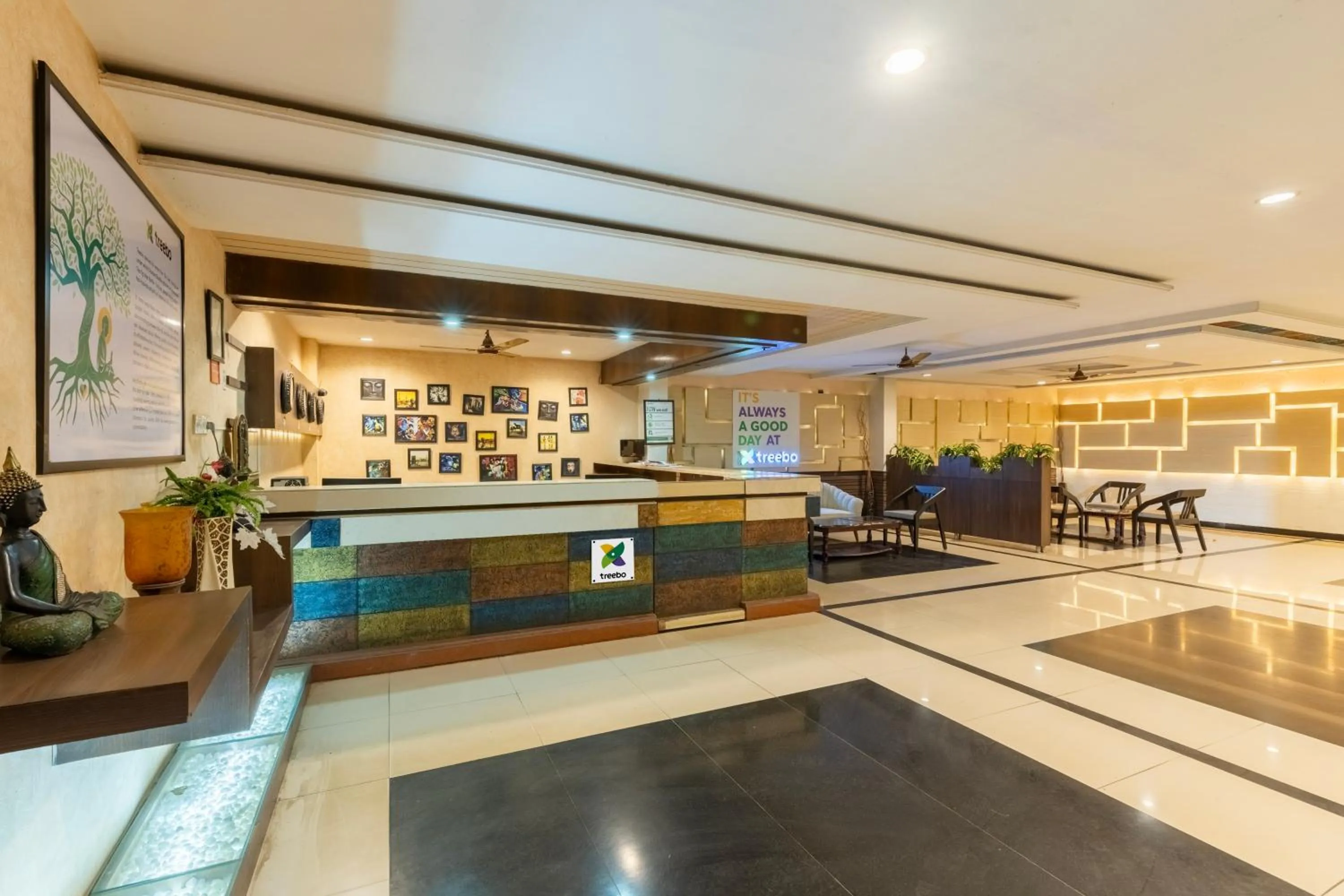 Lobby or reception in Treebo AR Grand, Gajuwaka