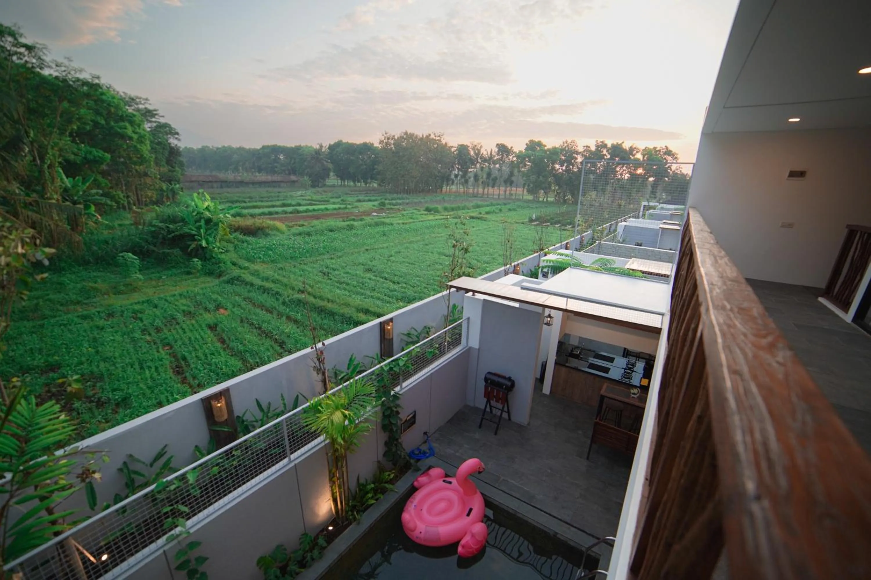 Natural landscape in Ubu Villa Amarta in Yogyakarta