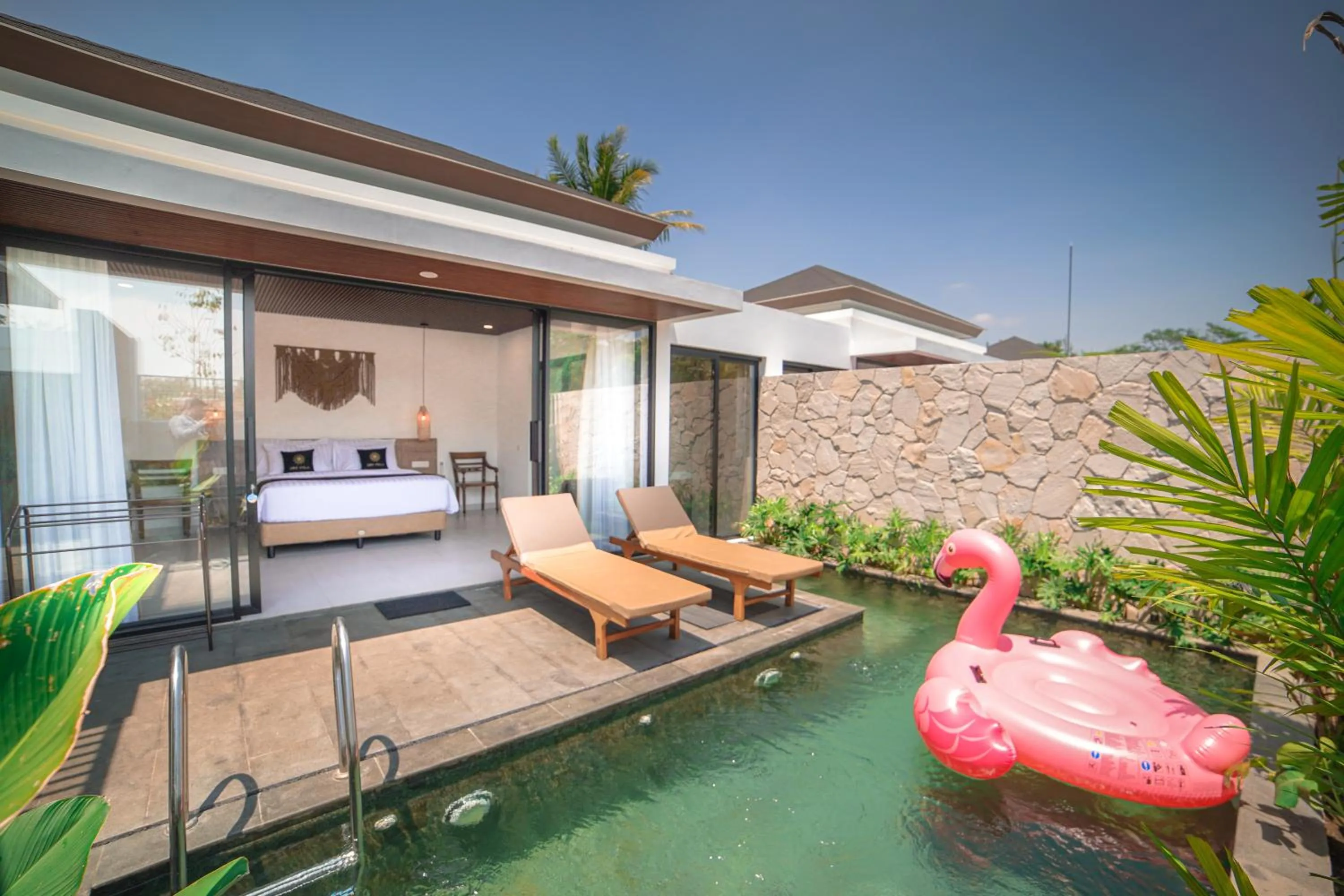 Balcony/Terrace in Ubu Villa Amarta in Yogyakarta