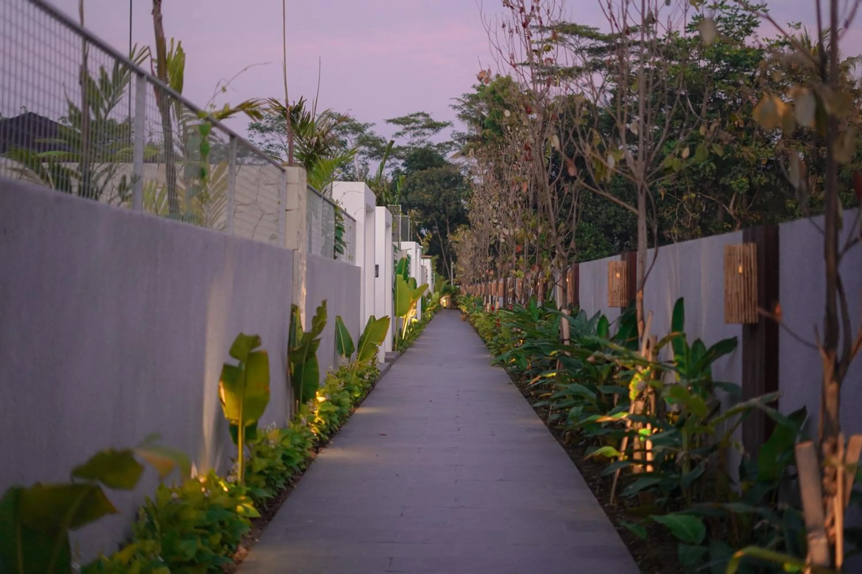 Garden view in Ubu Villa Amarta in Yogyakarta