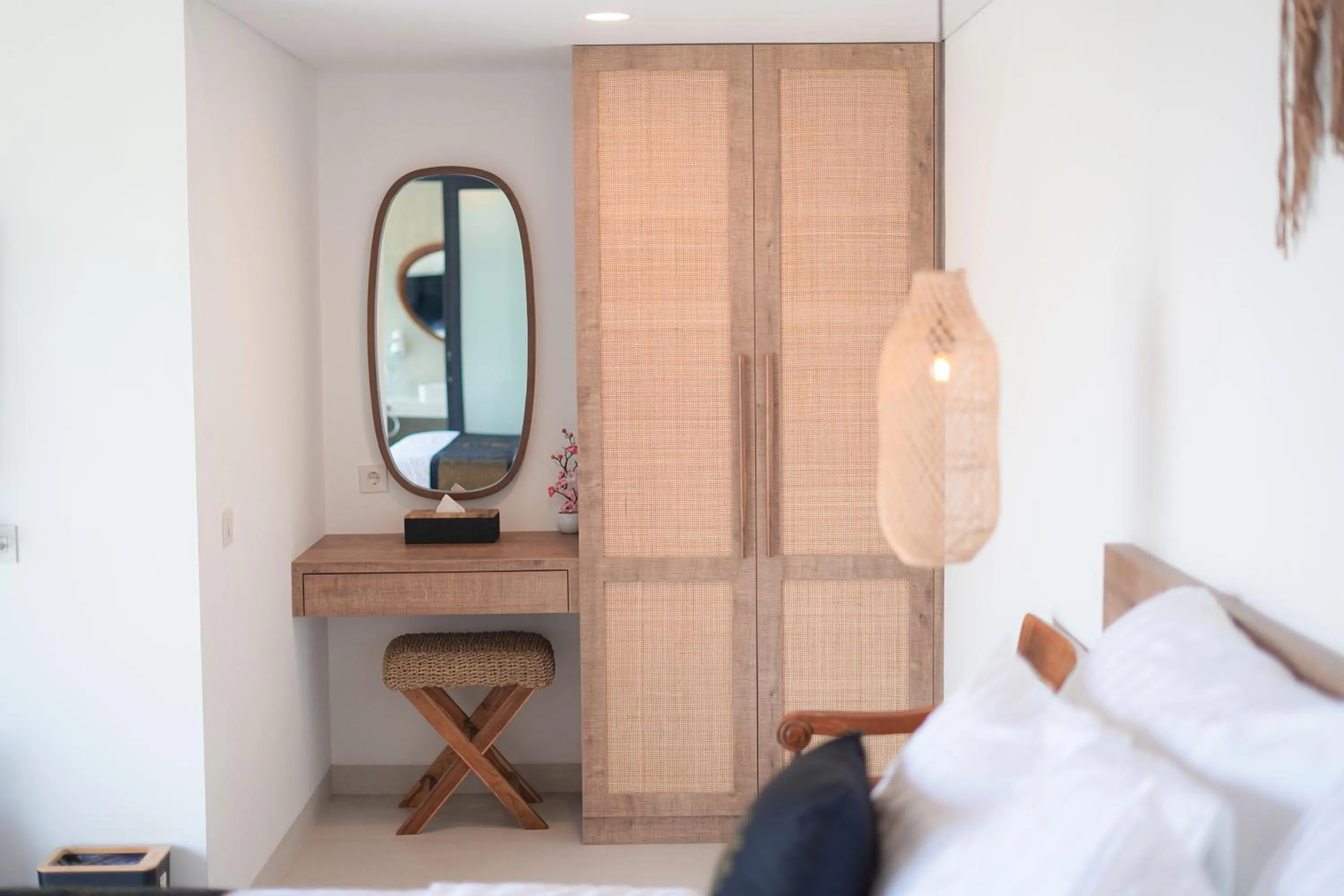 wardrobe, Bed in Ubu Villa Amarta in Yogyakarta