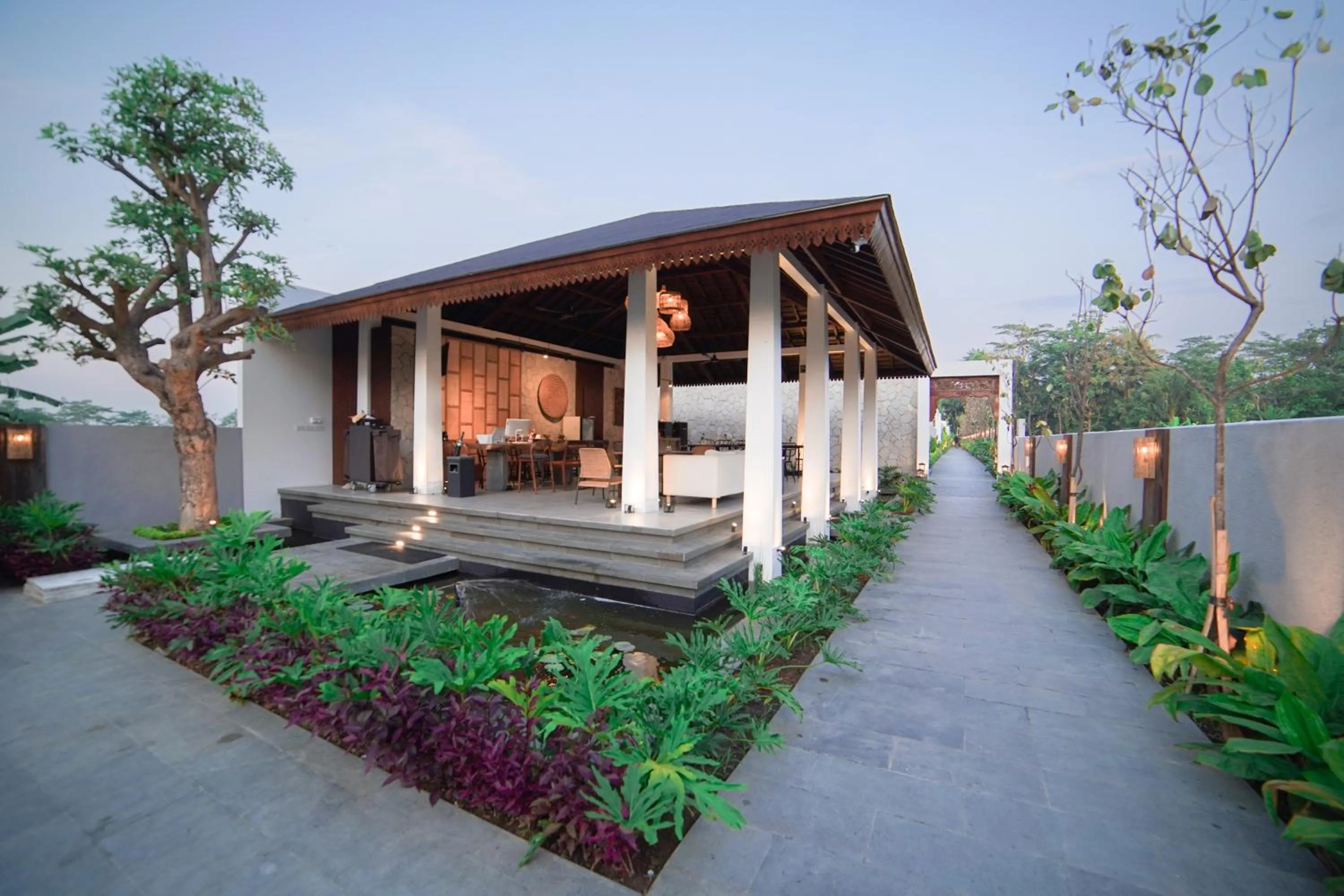 Lobby or reception in Ubu Villa Amarta in Yogyakarta