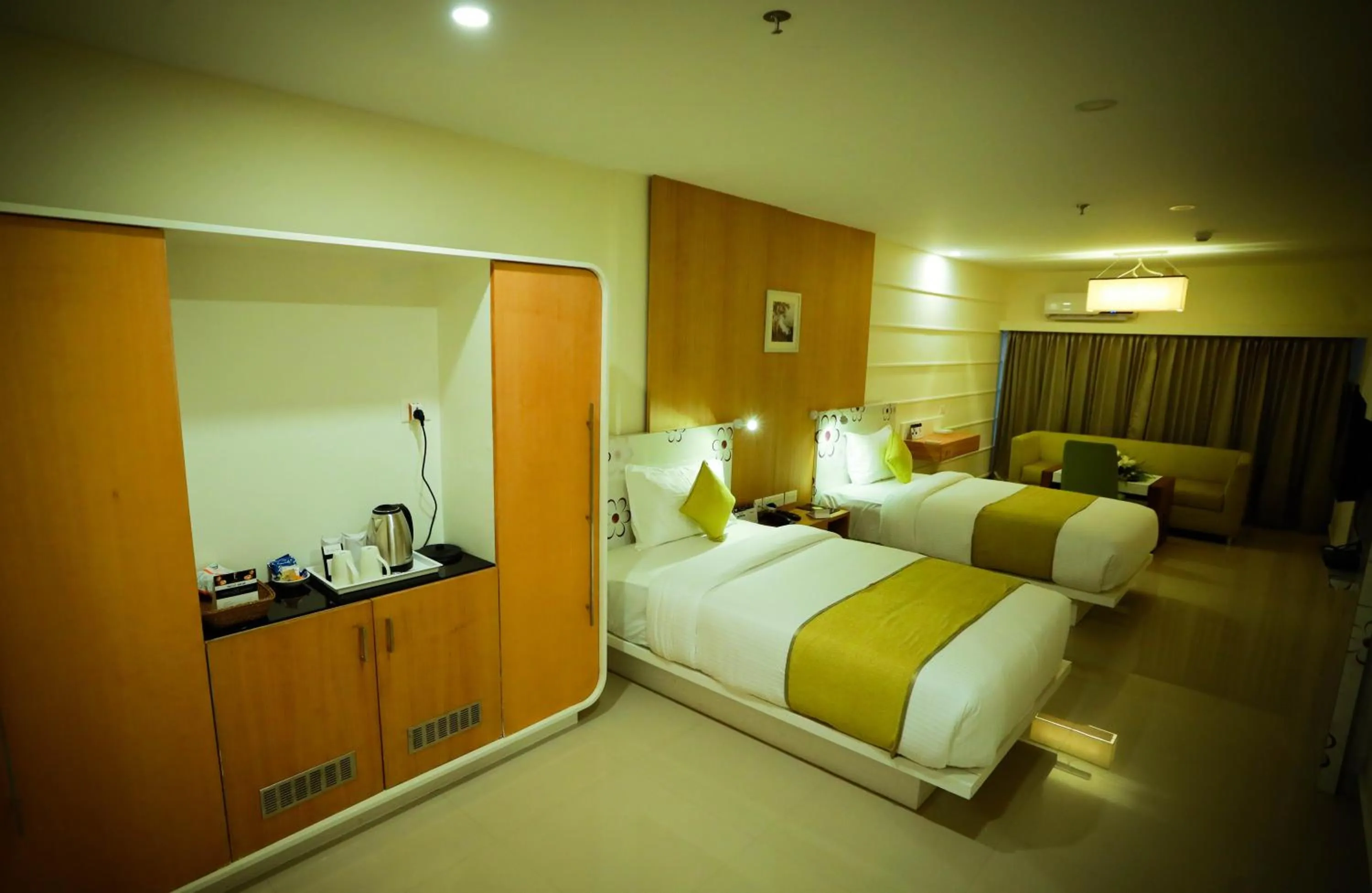 Bed in hotel emperor