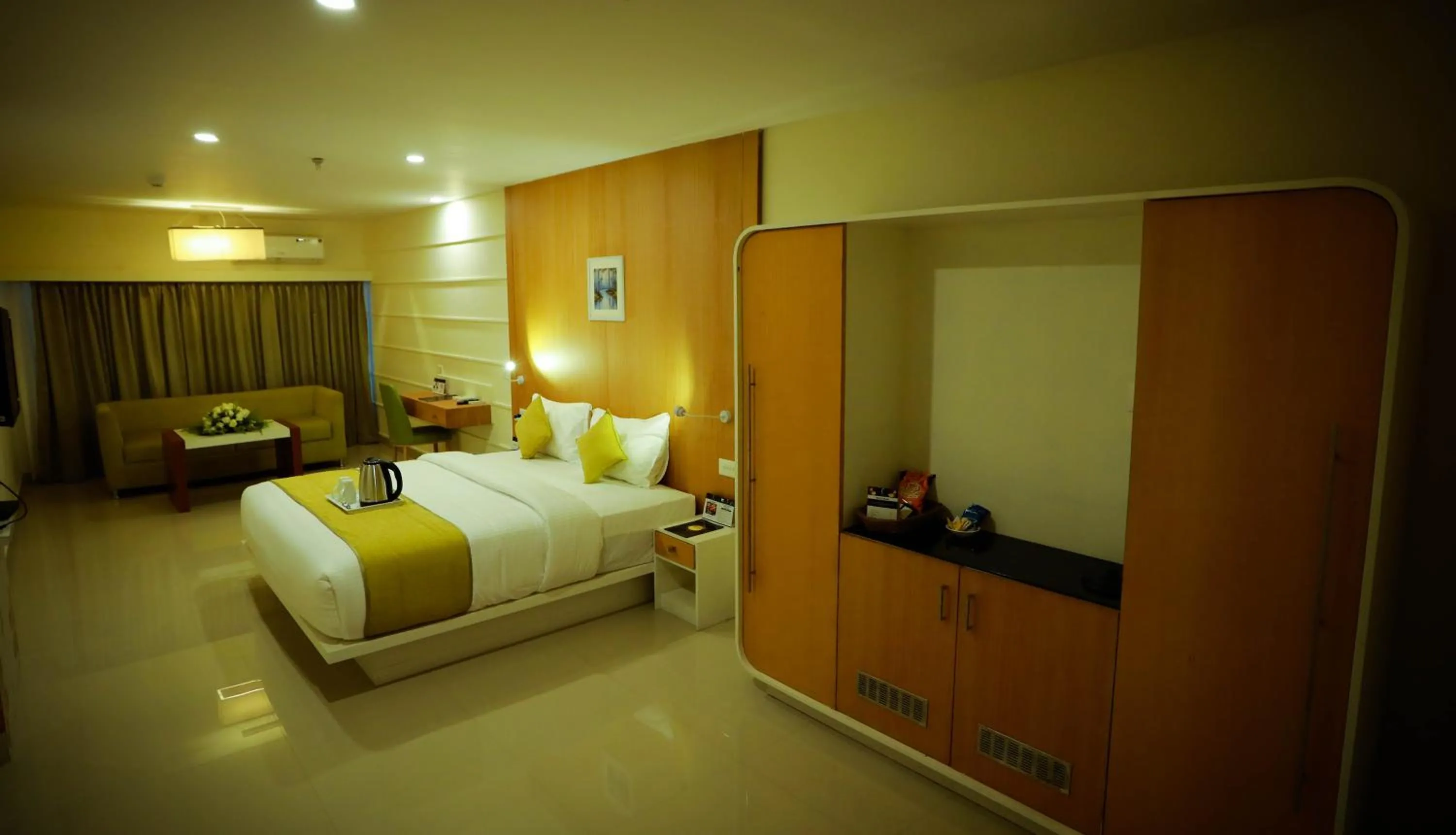 Bed in hotel emperor
