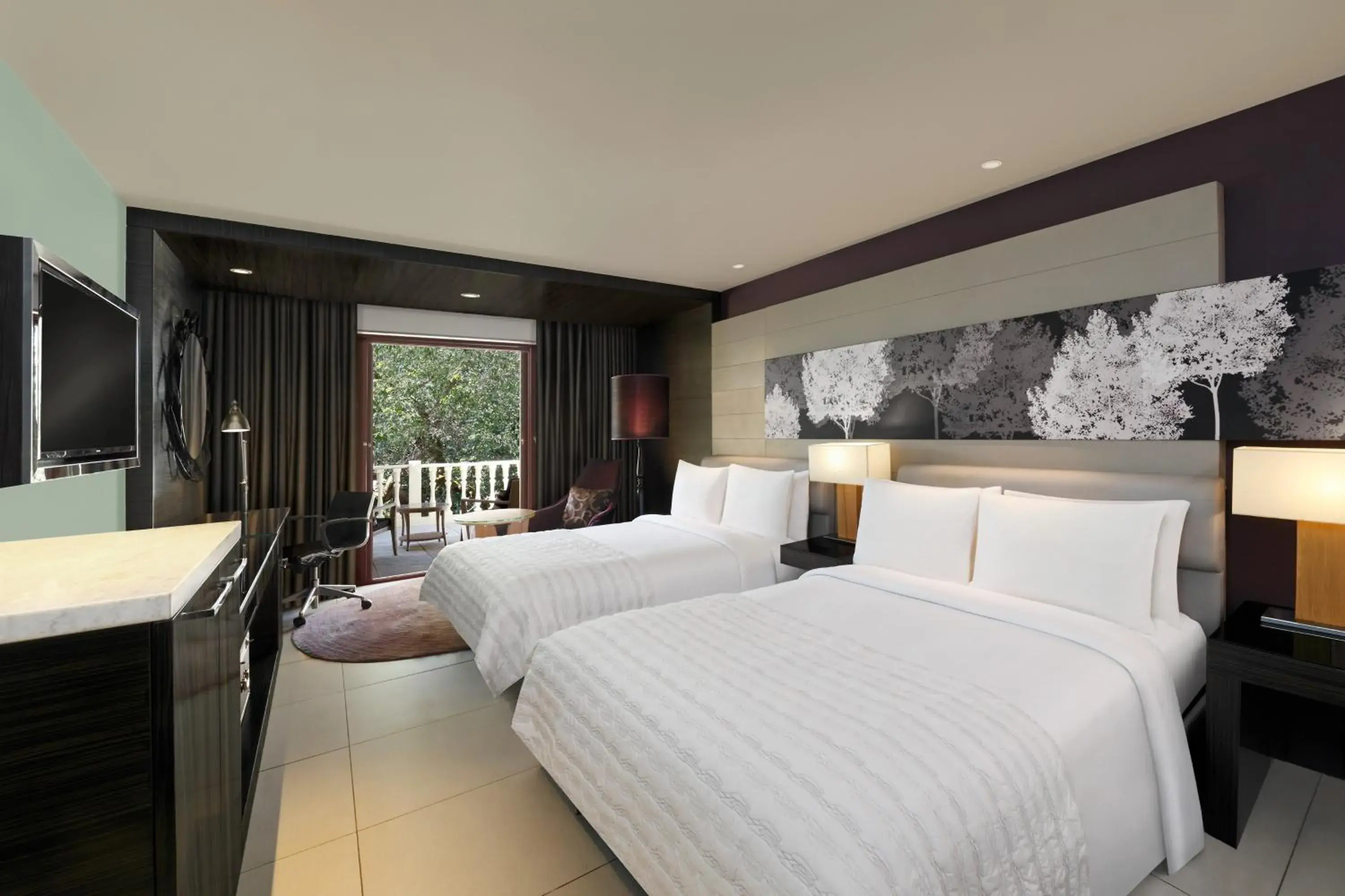 2 Twin/Single Beds, Forest View, Guest Room in Le Meridien Mahabaleshwar Resort & Spa 2 Twin/Single Beds, Forest View, Guest Room in Le Meridien Mahabaleshwar Resort & Spa