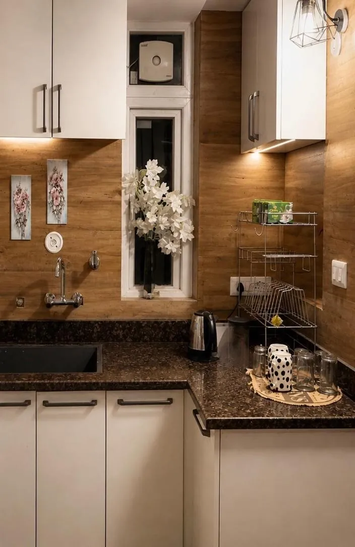 Kitchen or kitchenette in Bougainvilla Mountain Retreat, near Bhimtal